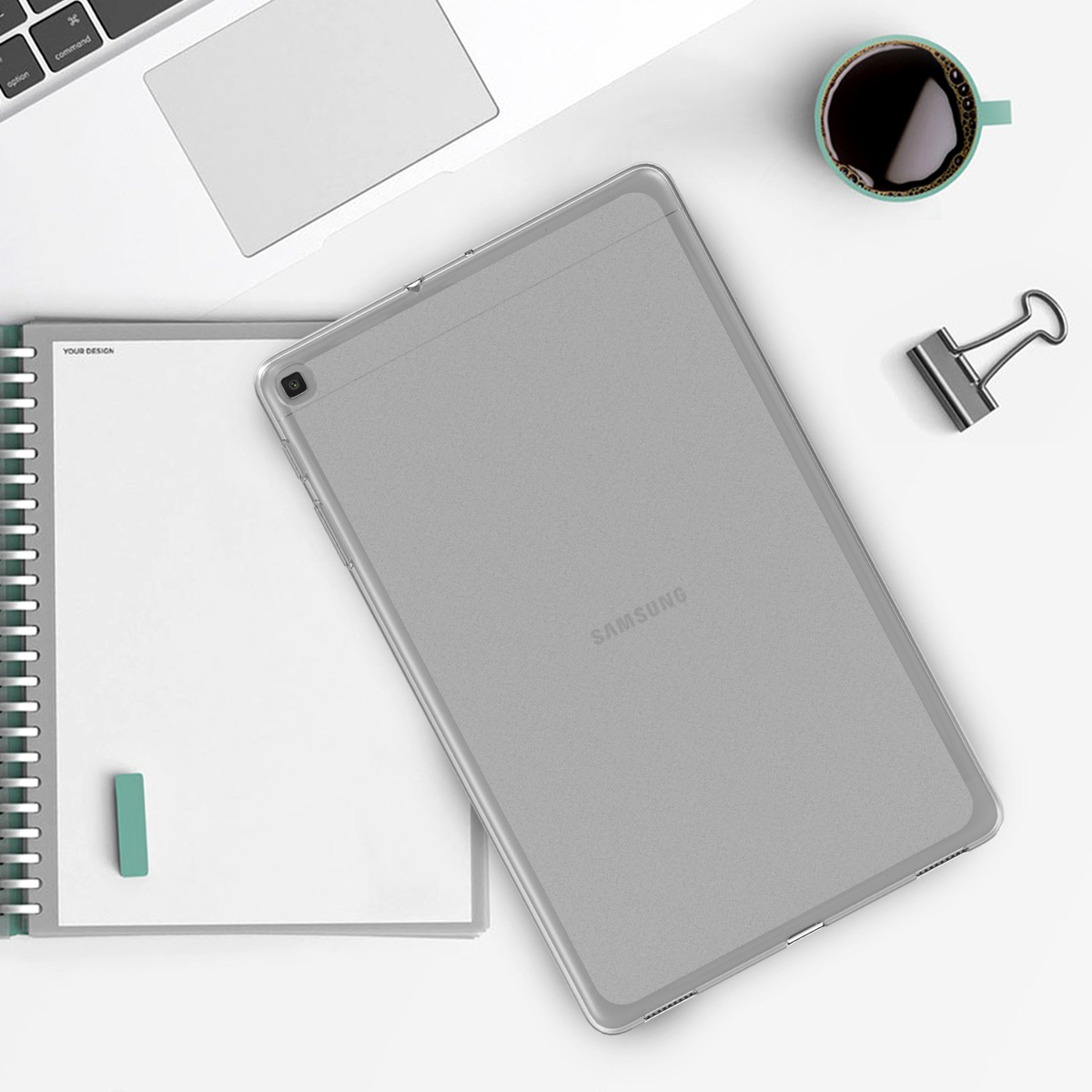 Zadní obal na tablet Galaxy Tab A 10.1 (2019) kwmobile matně transparentní