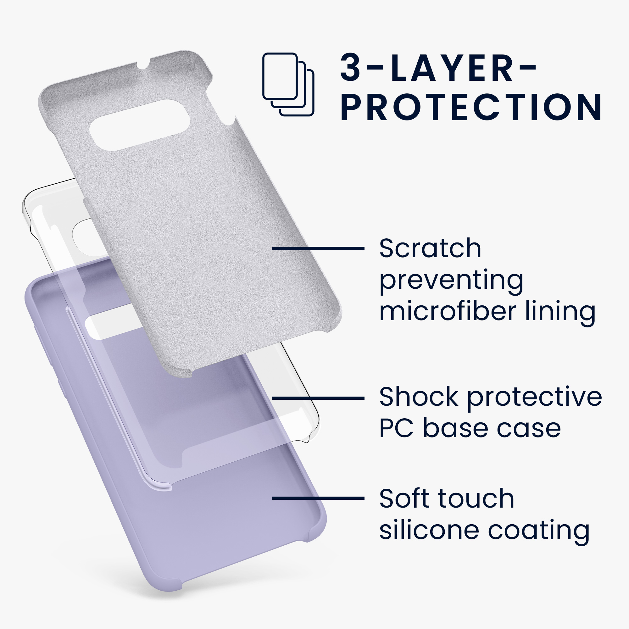 Kryt na mobil Samsung Galaxy S10e kwmobile TPU levandulový