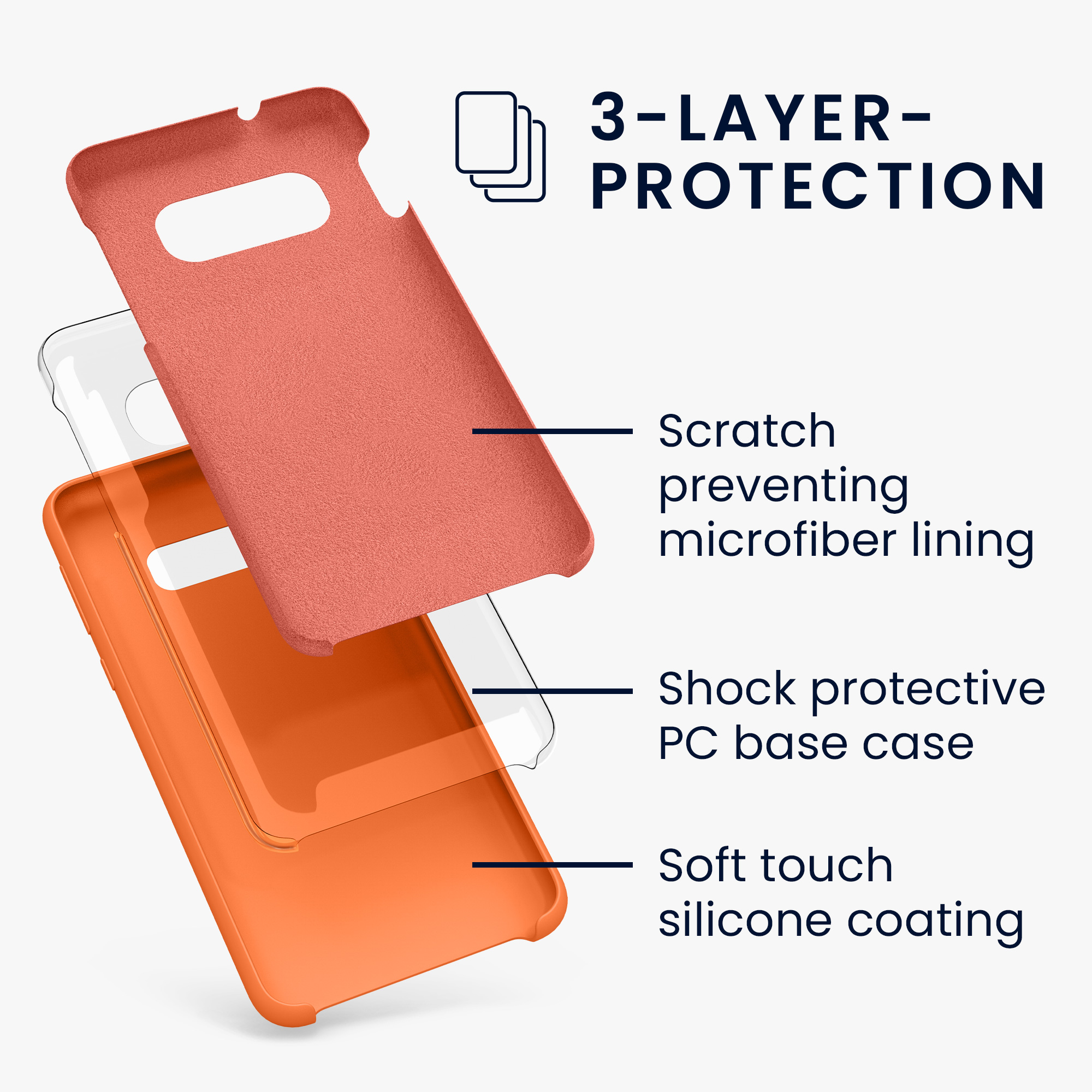 Kryt na mobil Samsung Galaxy S10e kwmobile TPU ovocně oranžový