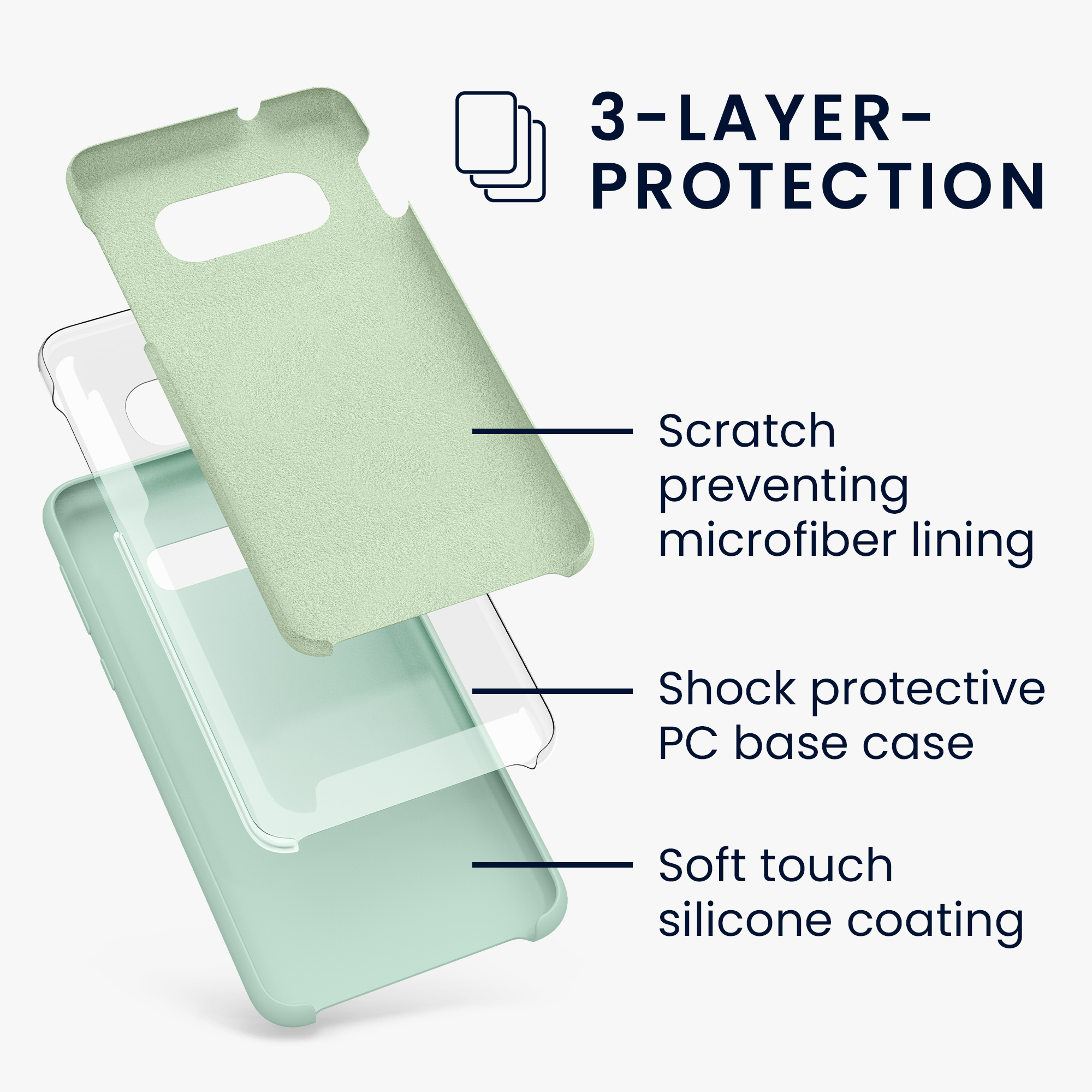 Kryt na mobil Samsung Galaxy S10e kwmobile TPU mintový