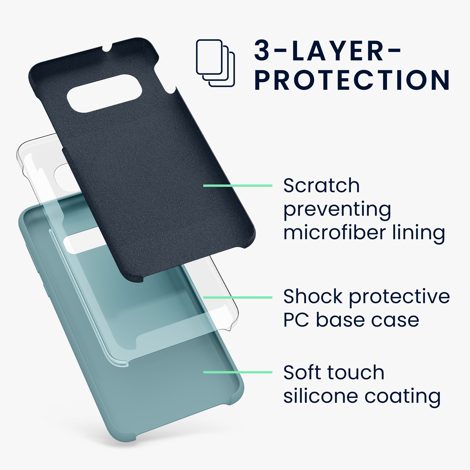 Kryt na mobil Samsung Galaxy S10e kwmobile TPU Arctic Night