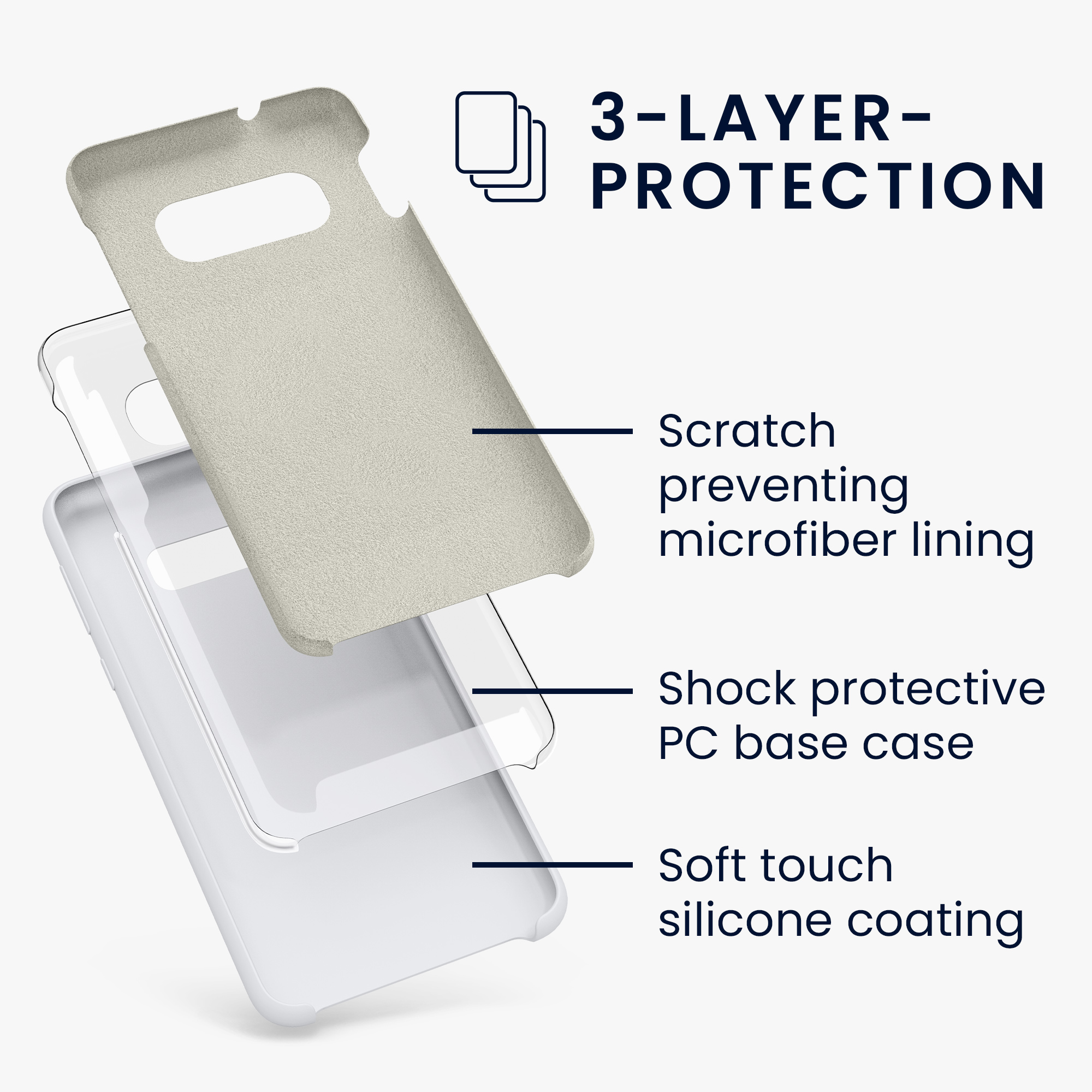 Pouzdro pro Samsung Galaxy S10e kwmobile silikonové - matná bílá