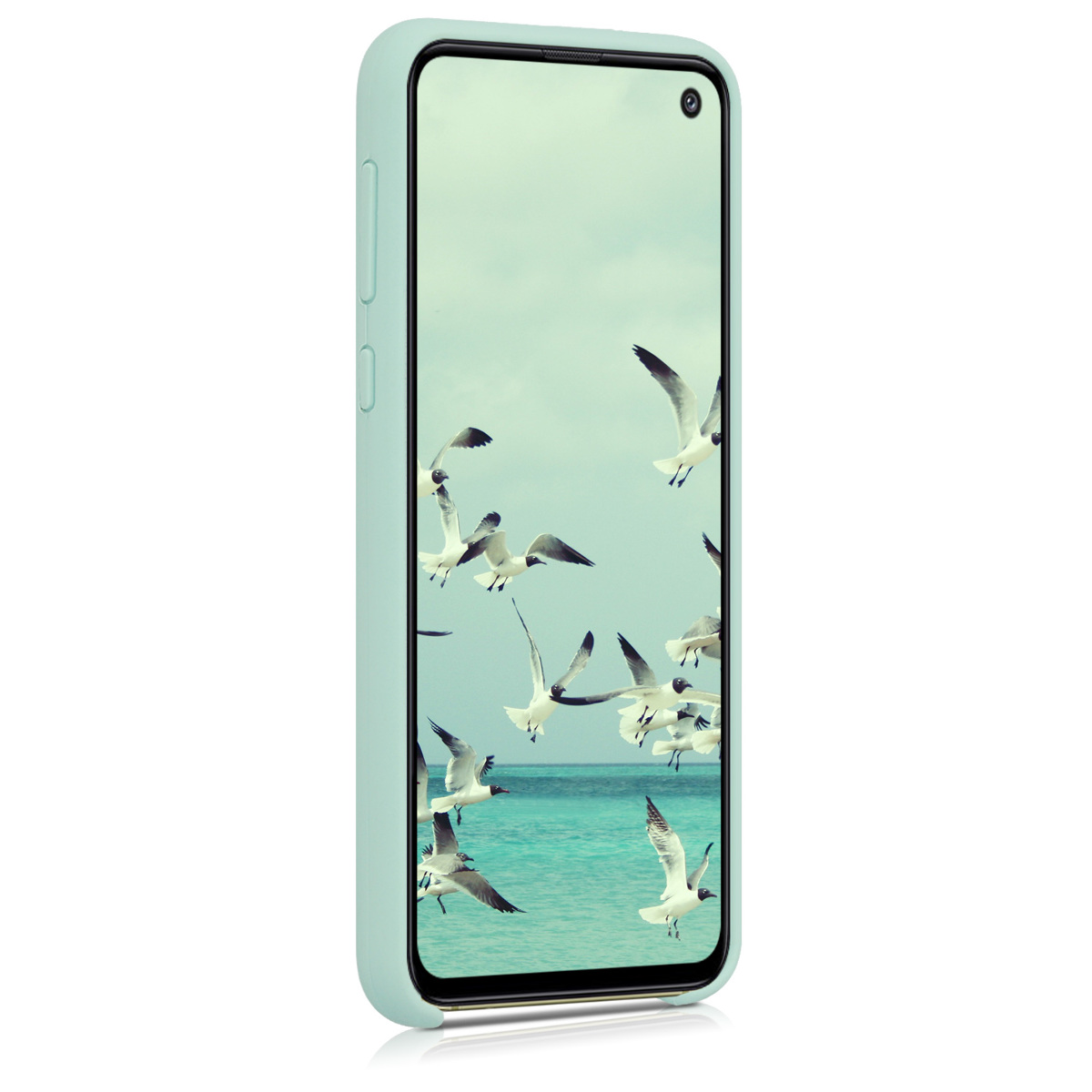 Kryt na mobil Samsung Galaxy S10e kwmobile TPU Mint Matte