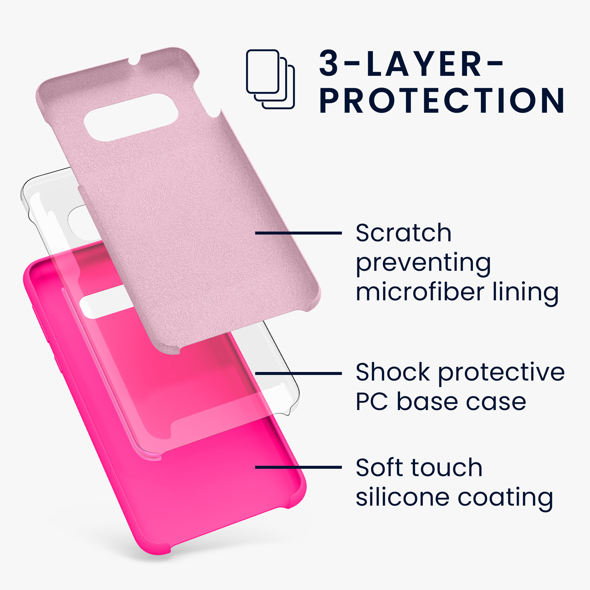 Kryt na mobil Samsung Galaxy S10e kwmobile TPU neonově růžový