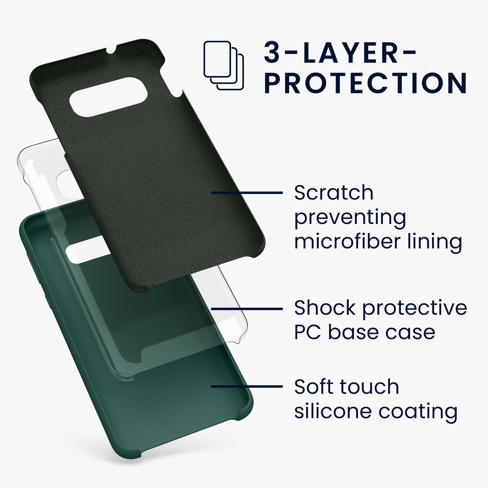 Kryt na mobil Samsung Galaxy S10e kwmobile TPU lesně zelený