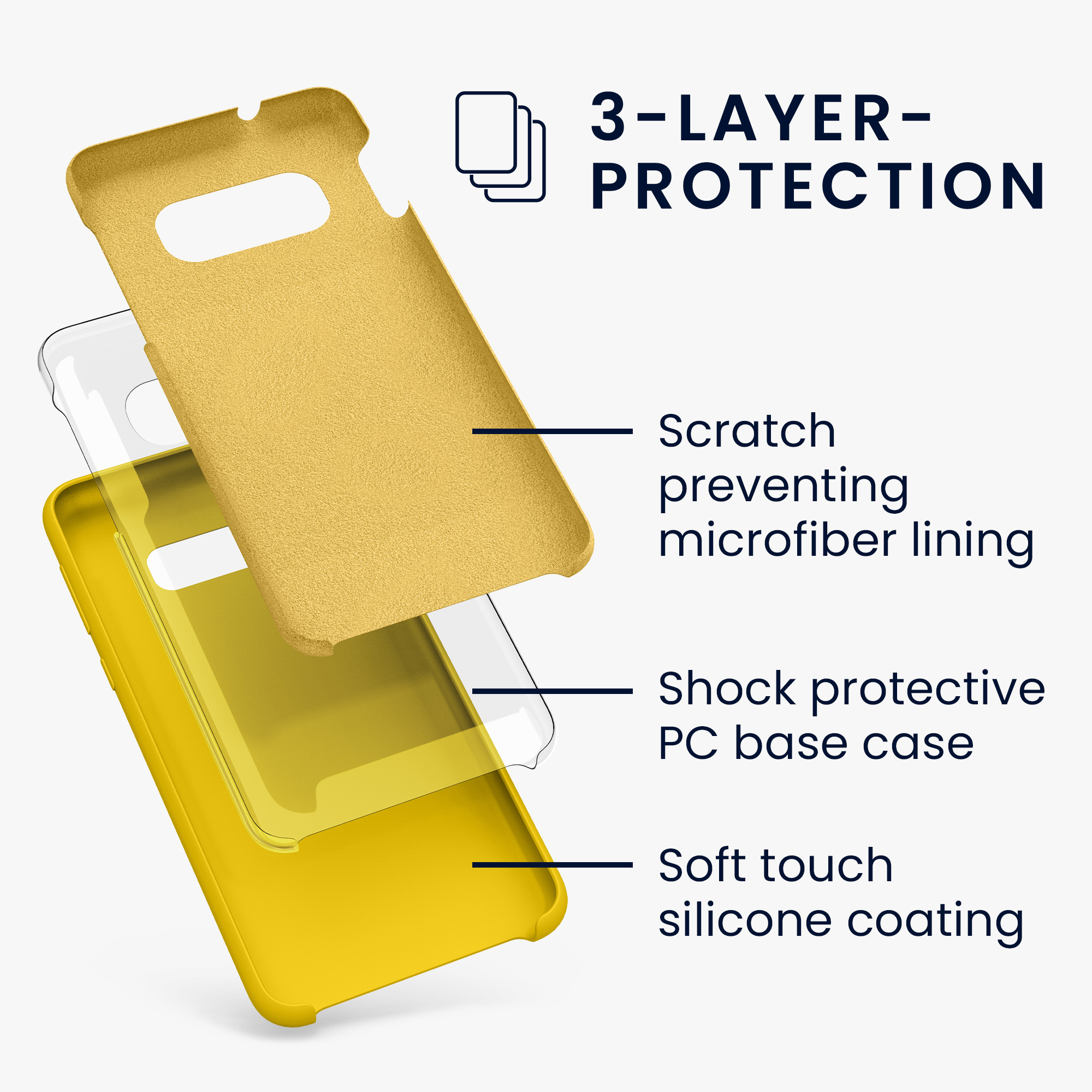 Kryt na mobil Samsung Galaxy S10e kwmobile TPU zářivě žlutý