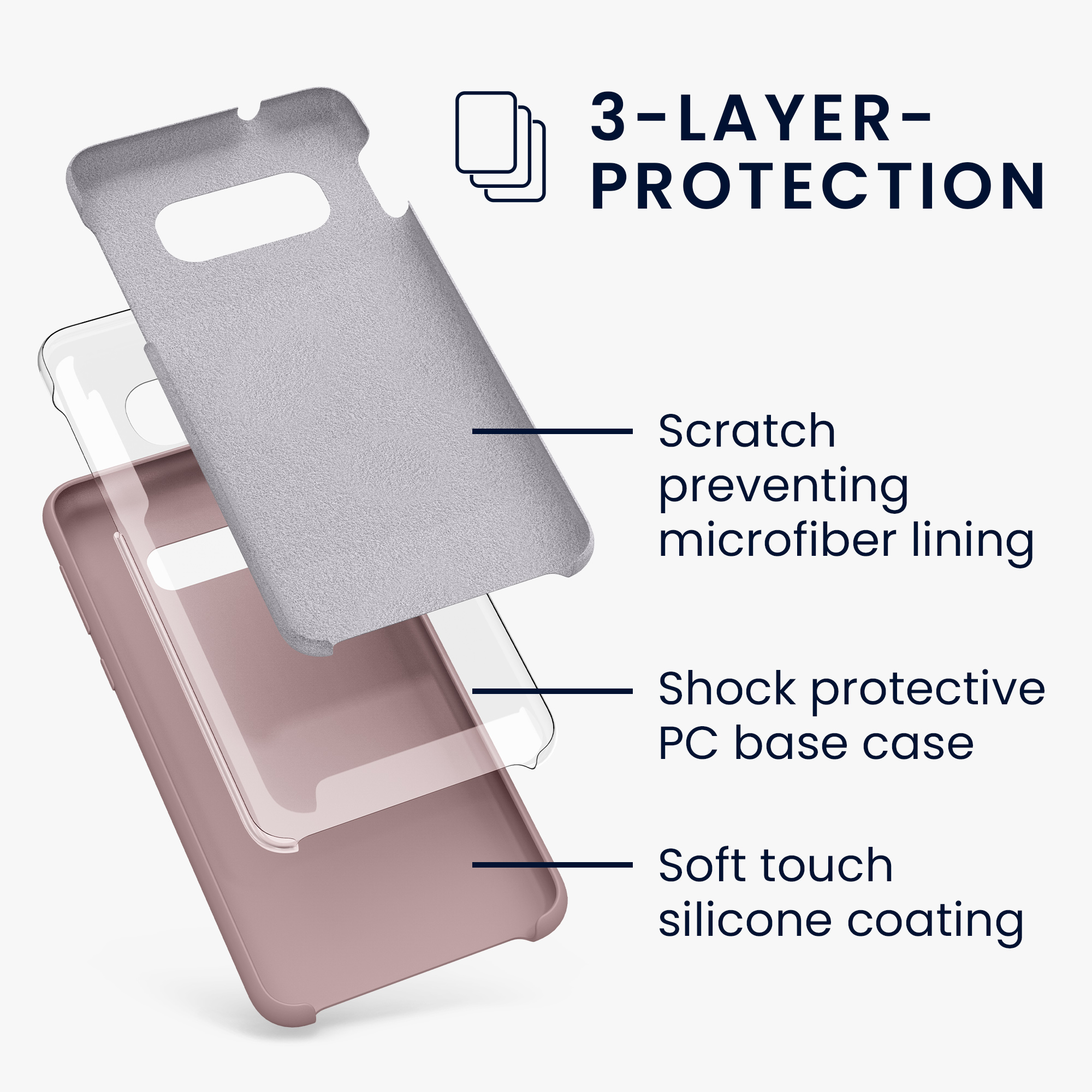 Kryt na mobil Samsung Galaxy S10e kwmobile TPU nude lila