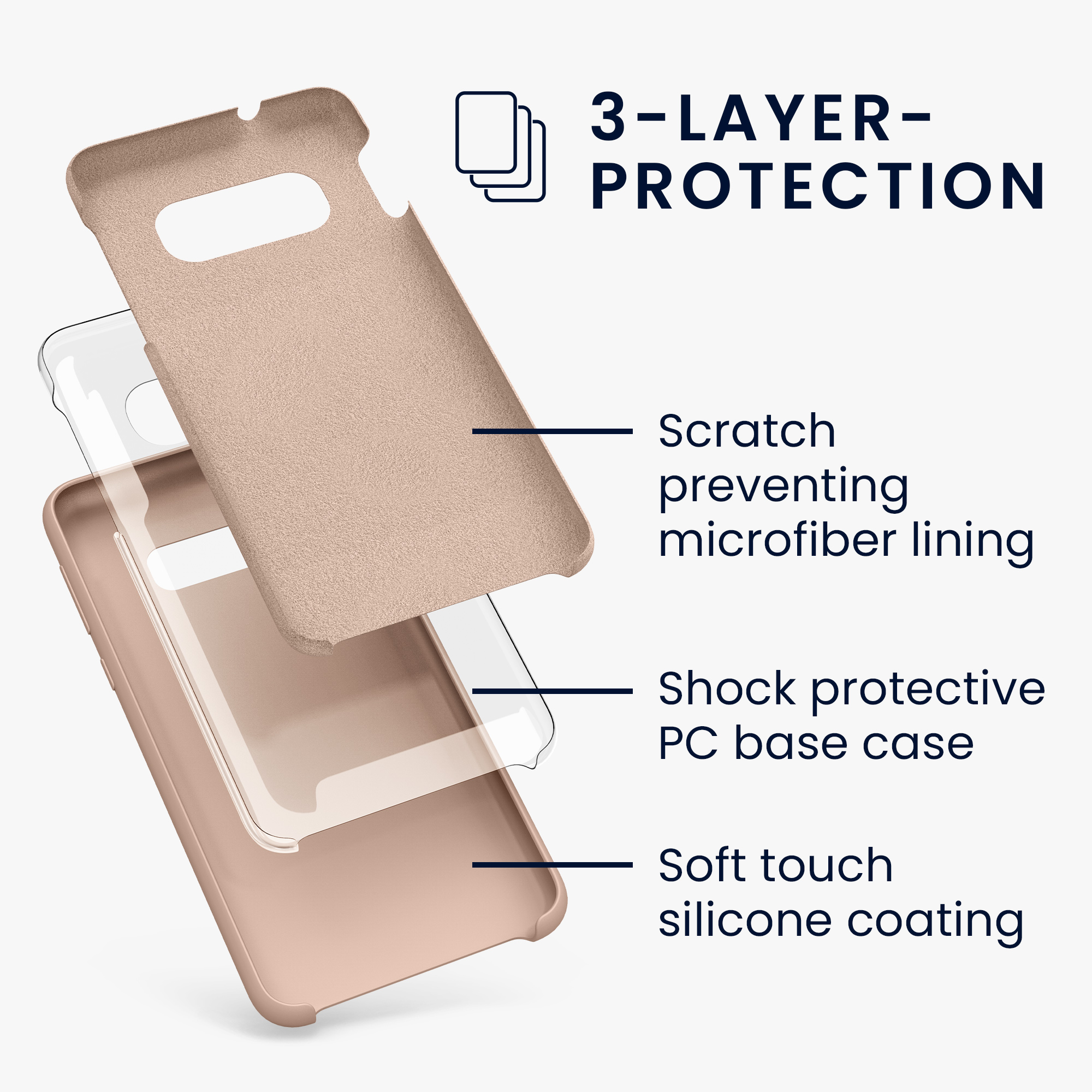 Kryt na mobil Samsung Galaxy S10e kwmobile TPU pudrově růžový