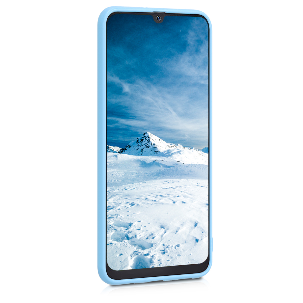 Kryt na mobil Samsung Galaxy A50 kwmobile TPU Holubí modrá