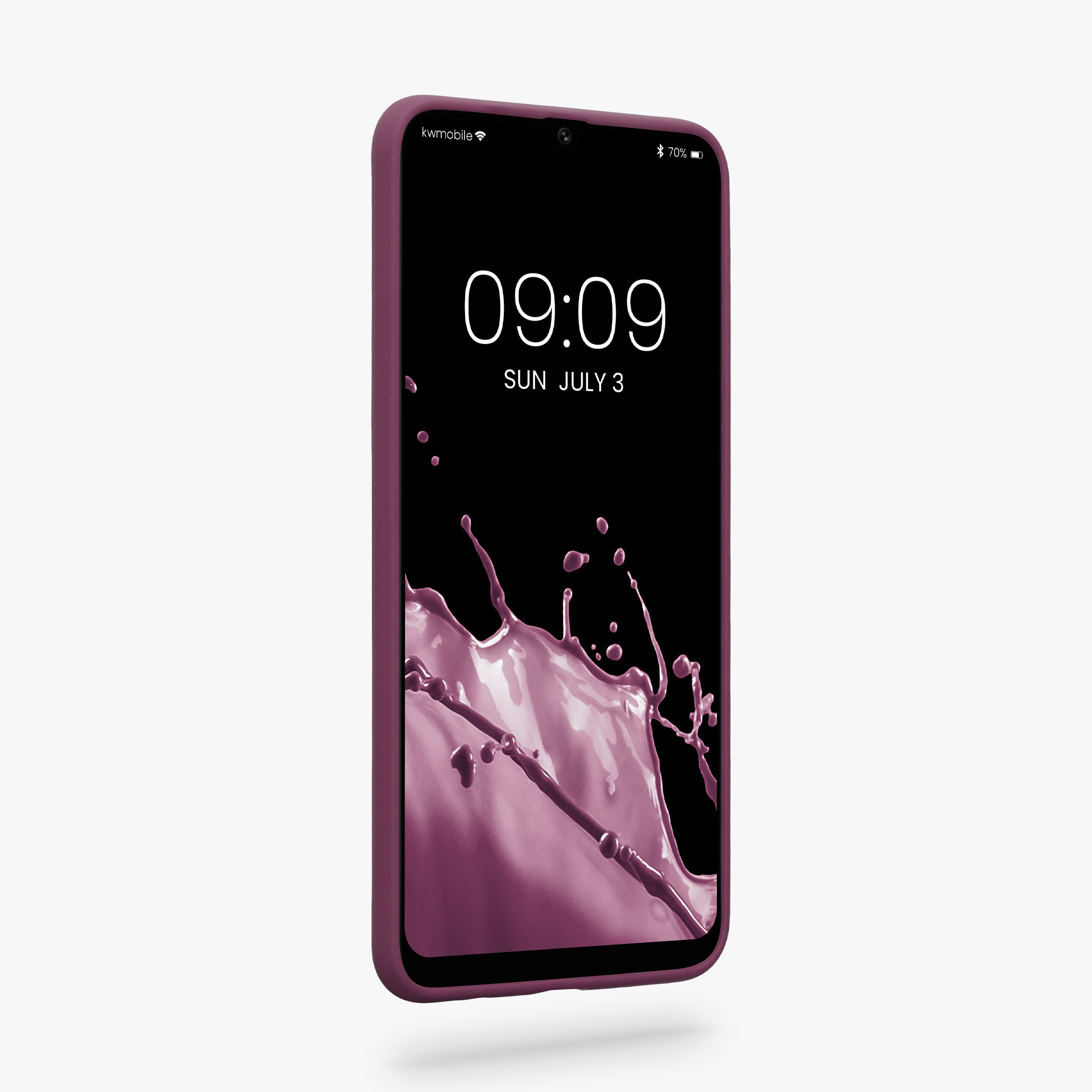 Kryt na mobil Samsung Galaxy A50 kwmobile TPU Bordeaux fialová