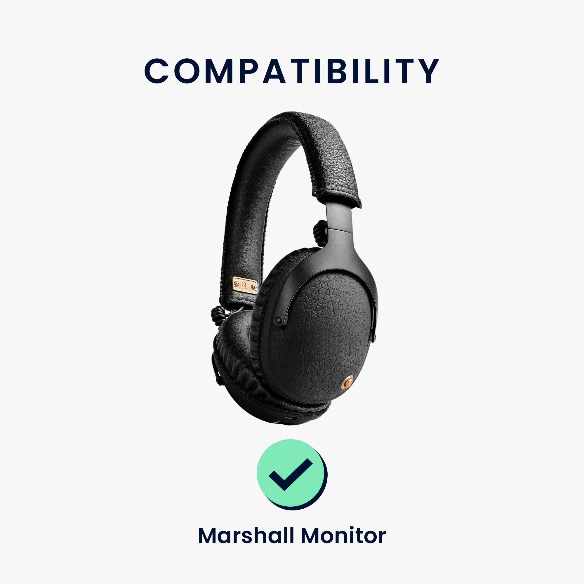 Náušníky kwmobile pro Marshall Monitor - Černá