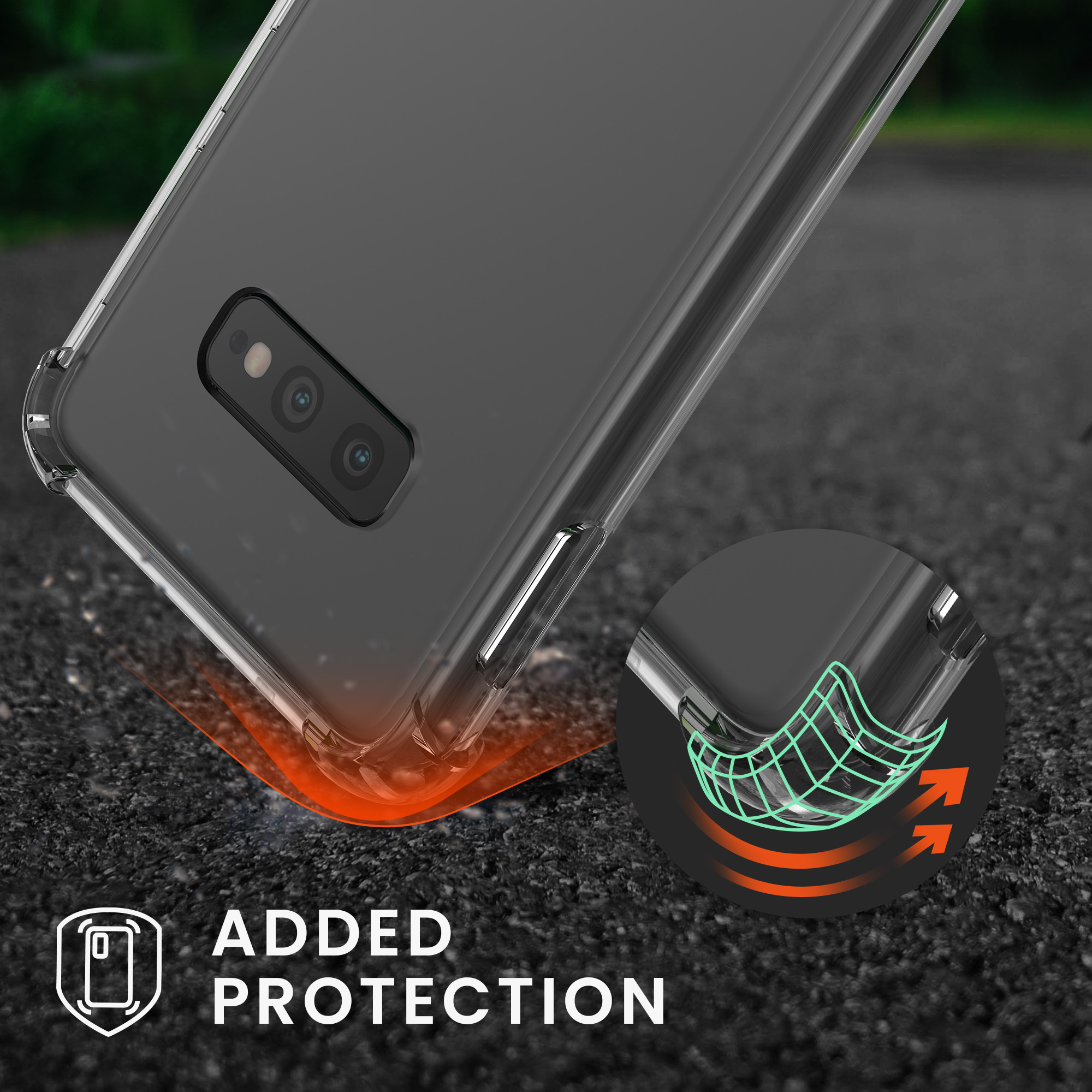 Crossbody kryt na mobil Samsung Galaxy S10e kwmobile transparentní