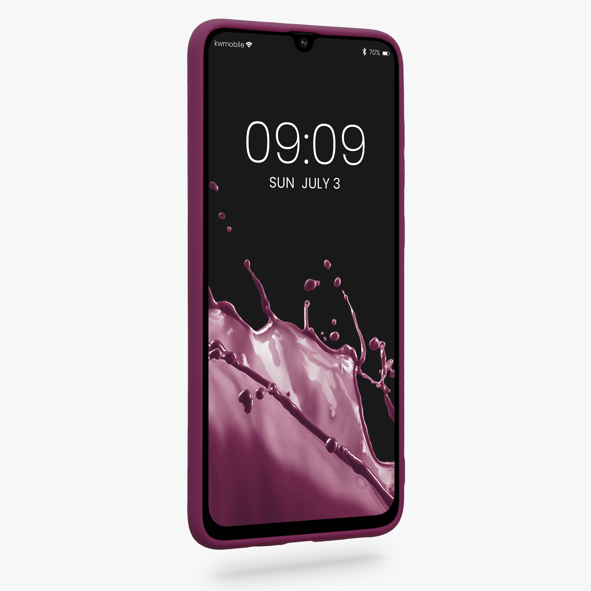 Kryt na mobil Samsung Galaxy A70 kwmobile TPU vínově fialový