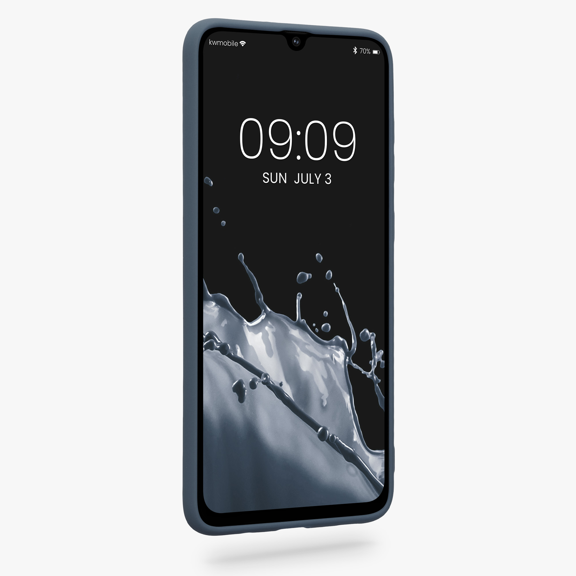 Kryt na mobil Samsung Galaxy A70 kwmobile TPU tmavě břidlicový