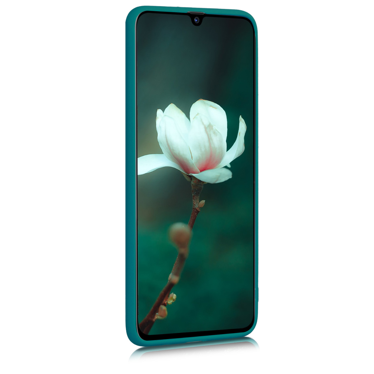 Kryt na mobil Samsung Galaxy A70 kwmobile TPU matně petrolejový