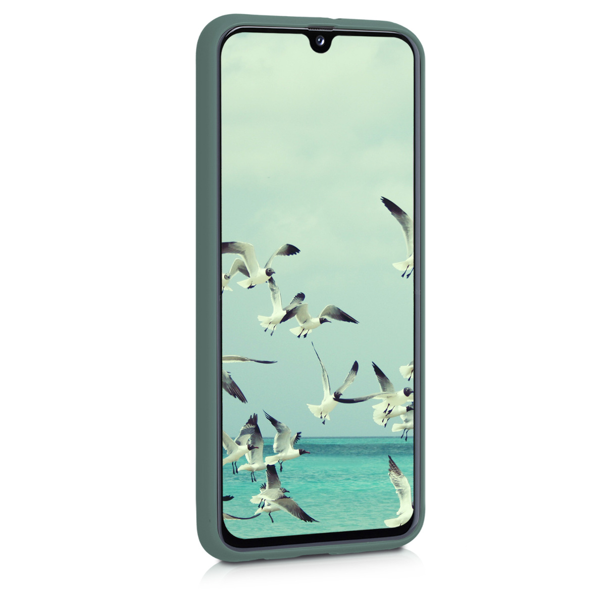 Kryt na mobil Samsung Galaxy A40 kwmobile TPU Lesní zelená