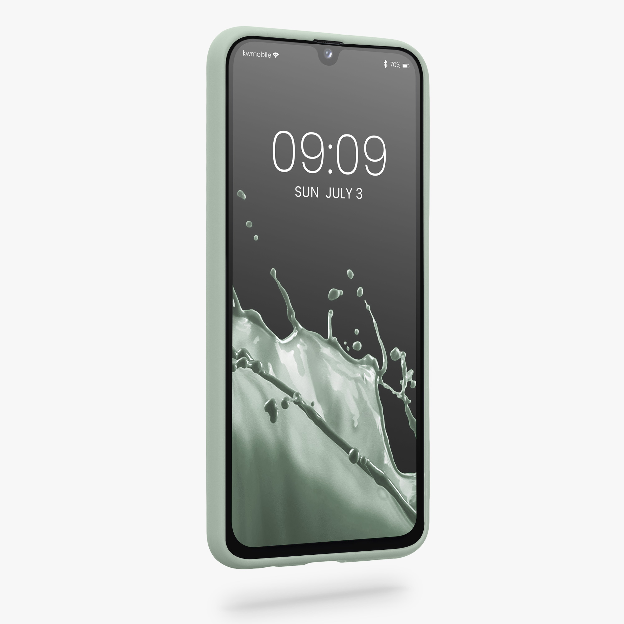 Kryt na mobil Samsung Galaxy A40 kwmobile TPU Šedo-zelená
