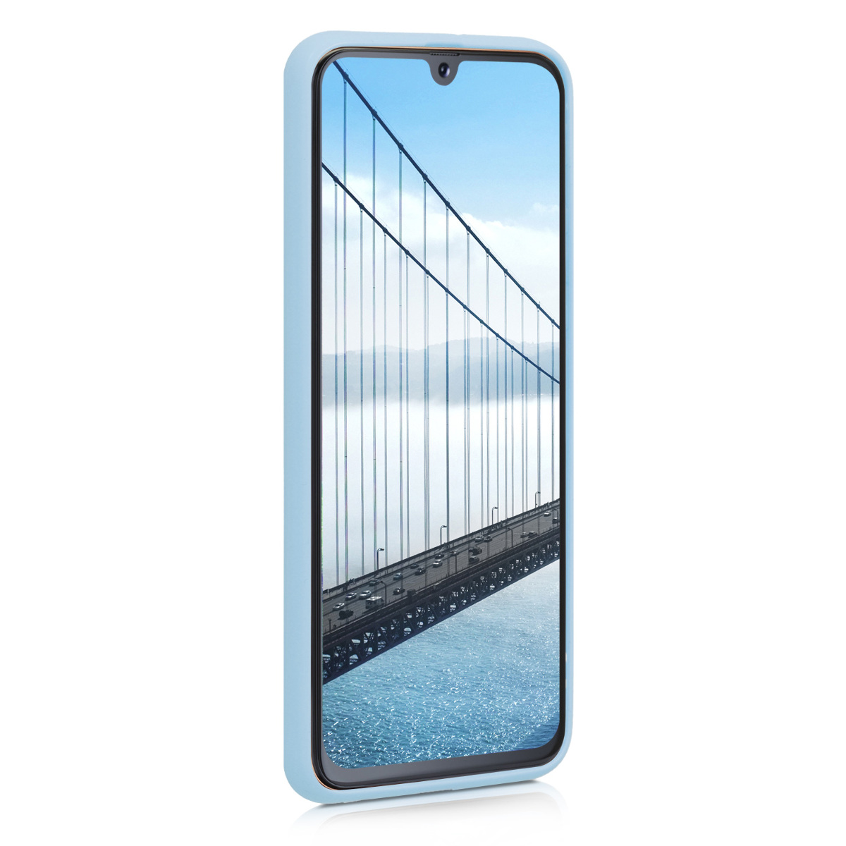 Kryt na mobil Samsung Galaxy A40 kwmobile TPU Matná světle modrá