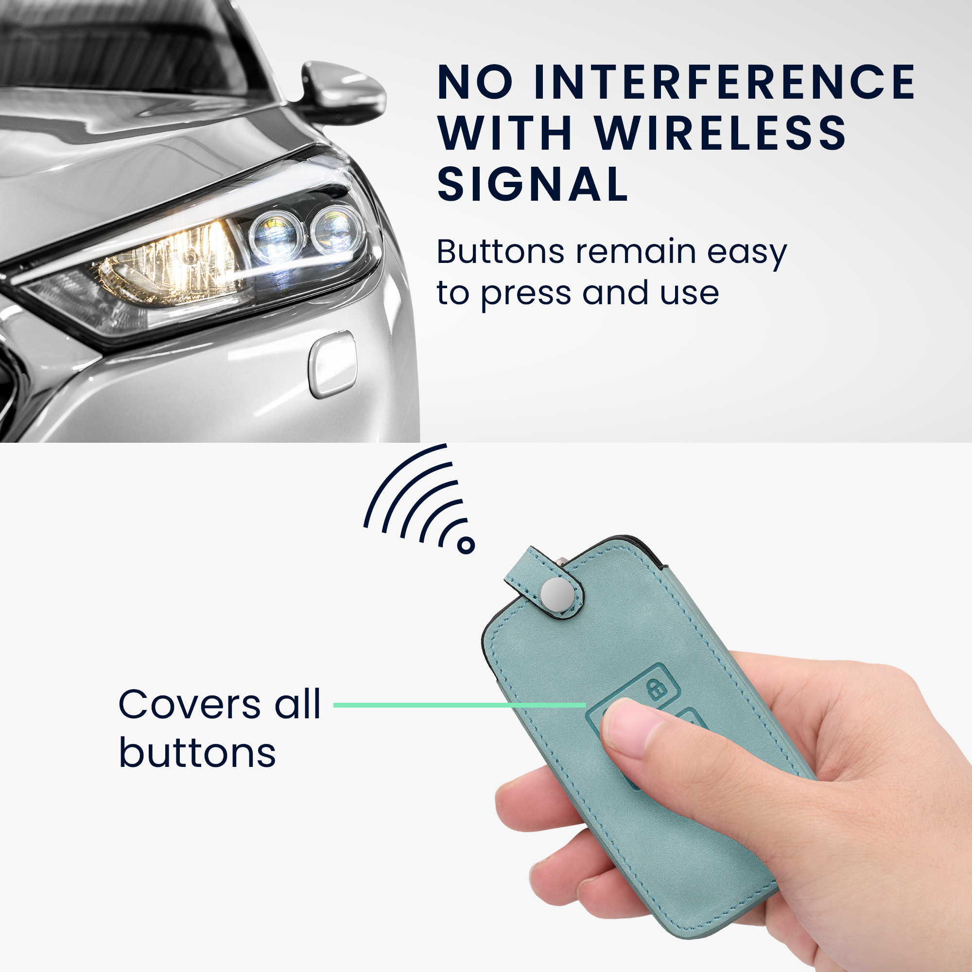 kwmobile pouzdro na klíč Renault 4 - pastelově modrá