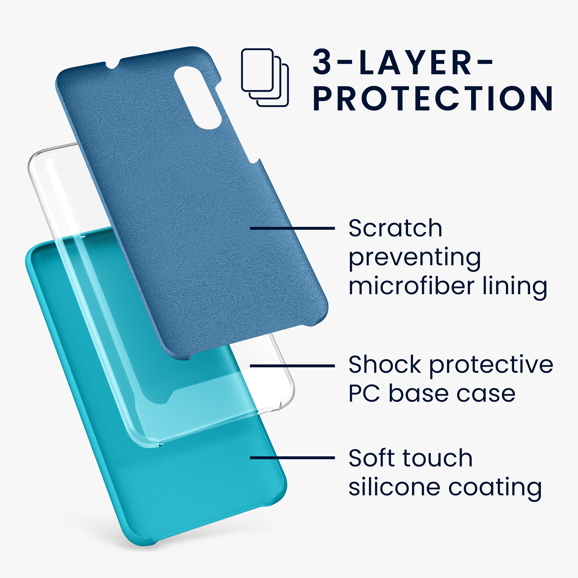 Kryt na mobil Samsung Galaxy A50 kwmobile TPU Chladný ledovec