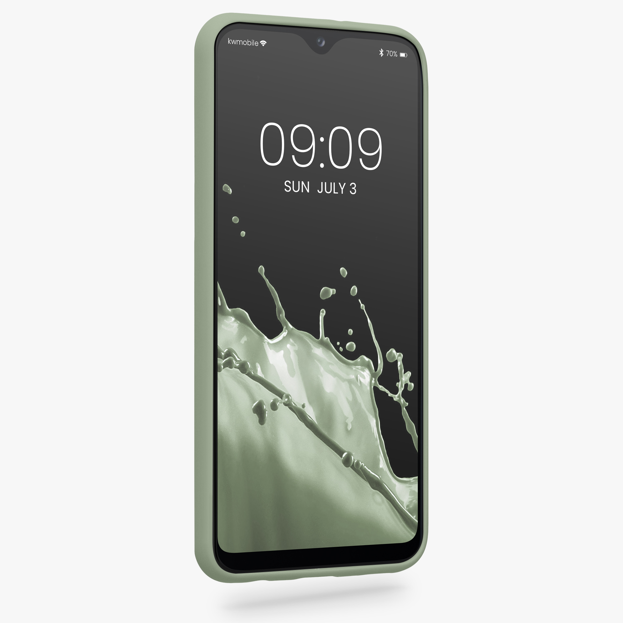 Kryt na mobil Samsung Galaxy A20e kwmobile TPU šedozelený