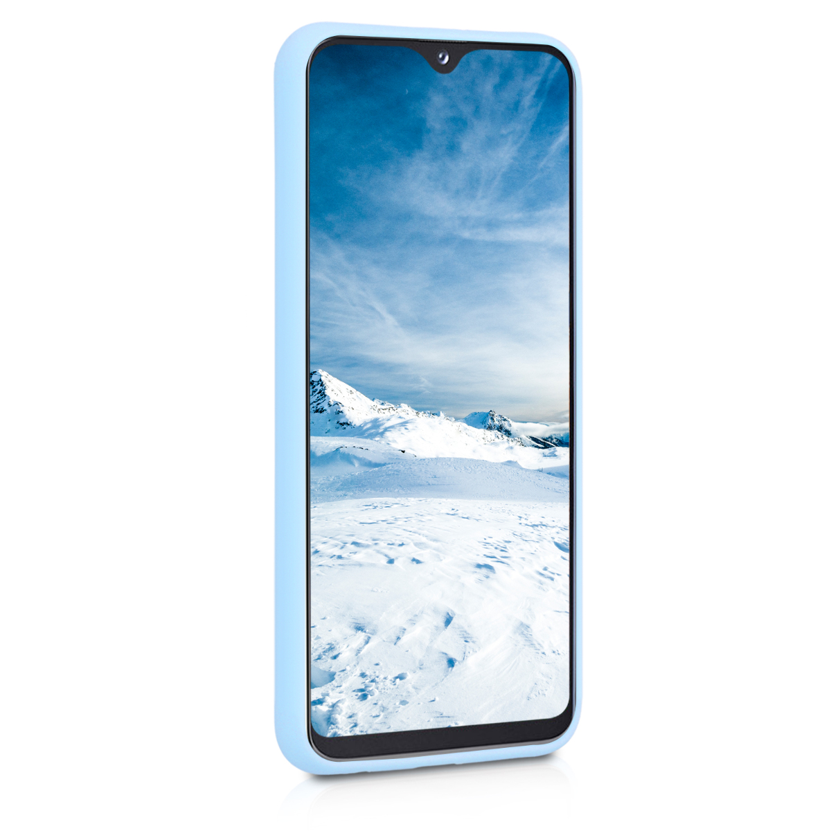 Kryt na mobil Samsung Galaxy A20e kwmobile TPU matně světle modrý