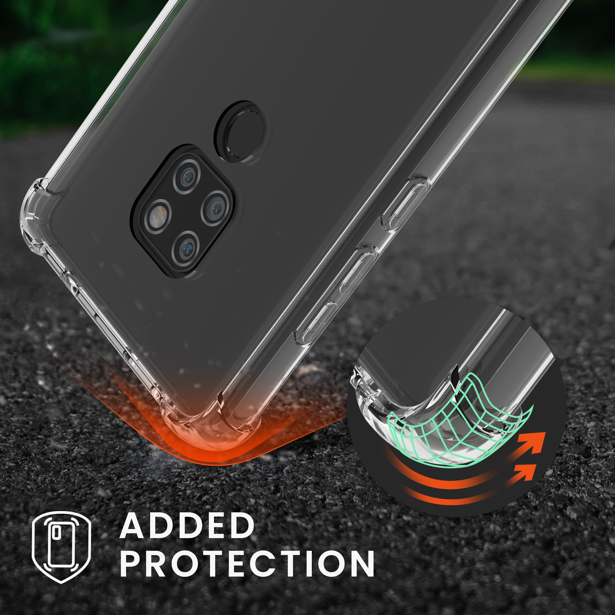 Pouzdro na tablet - Huawei Mate 20 Case - kwmobile - transparentní/čirá