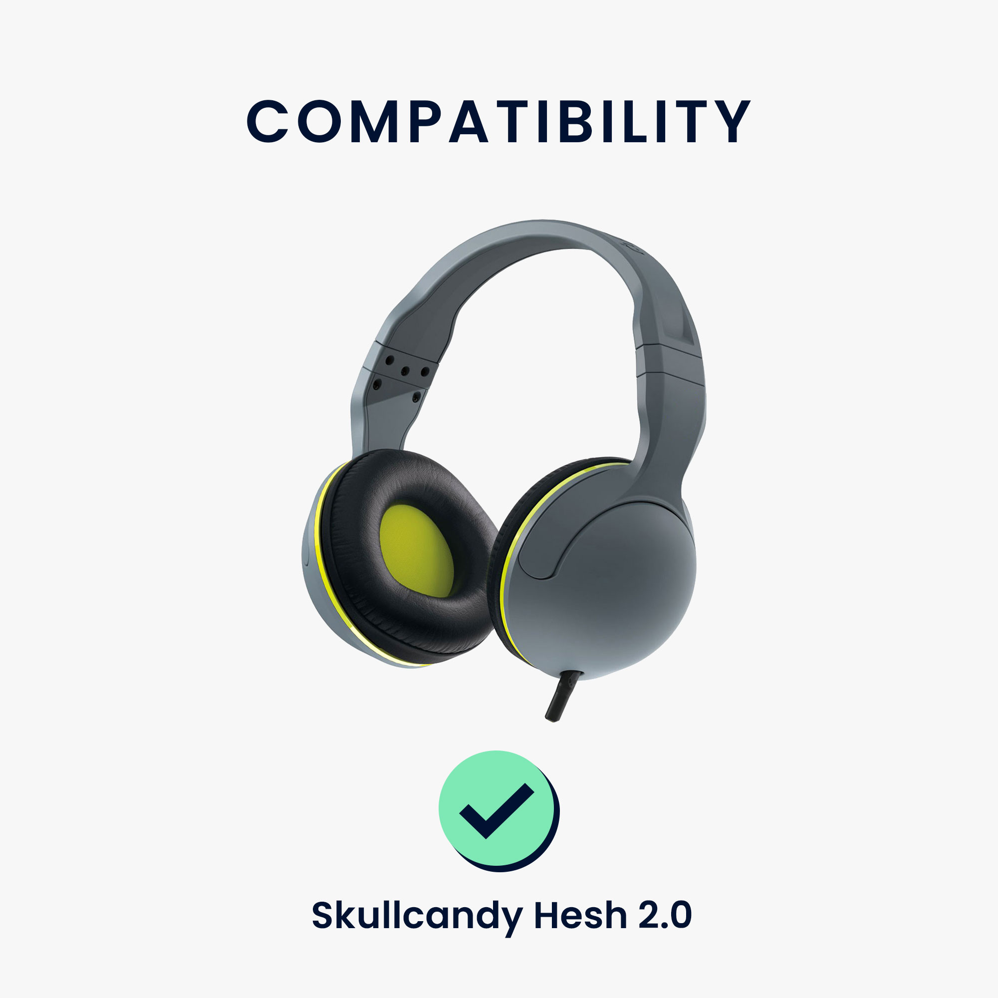 2x Náhradní náušníky / polstrování Skullcandy Hesh 2.0 kwmobile - černá