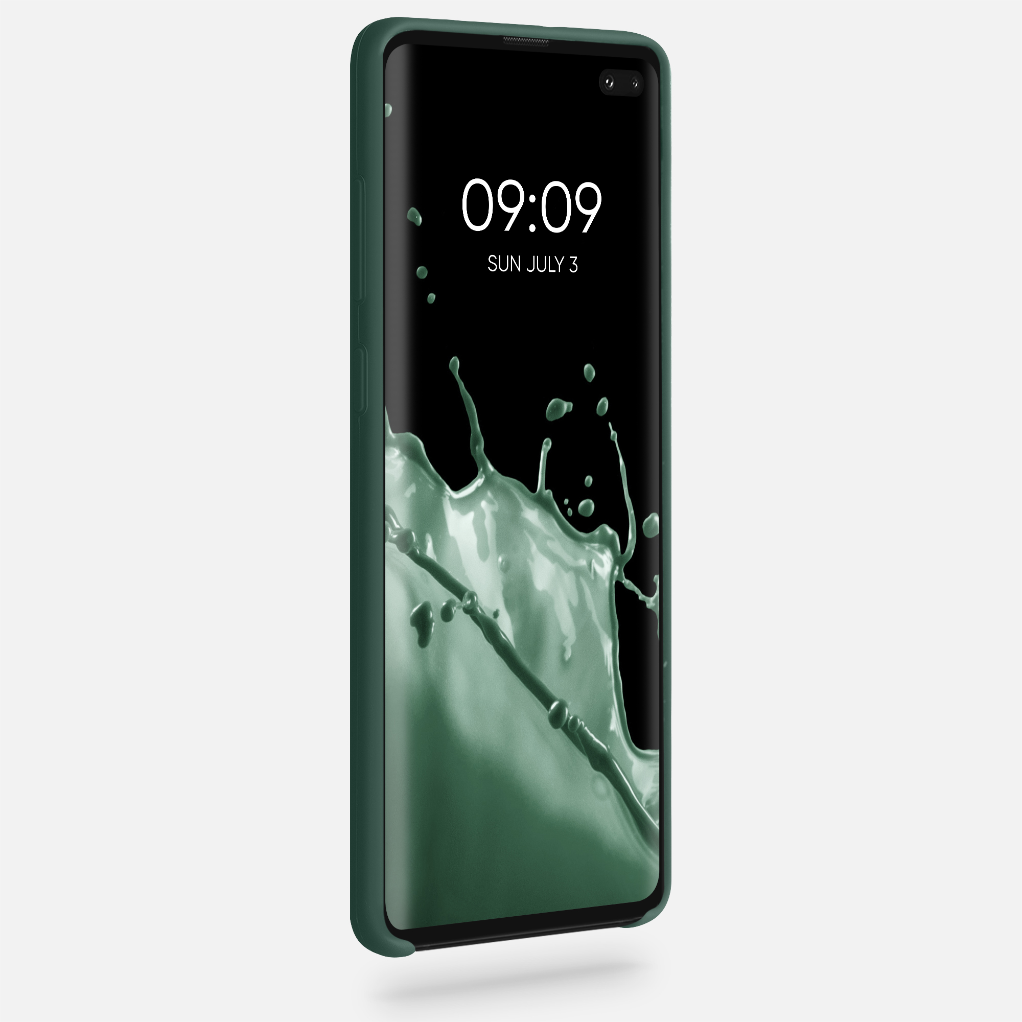Kryt na mobil Samsung Galaxy S10 Plus / S10+ kwmobile TPU mechově zelený