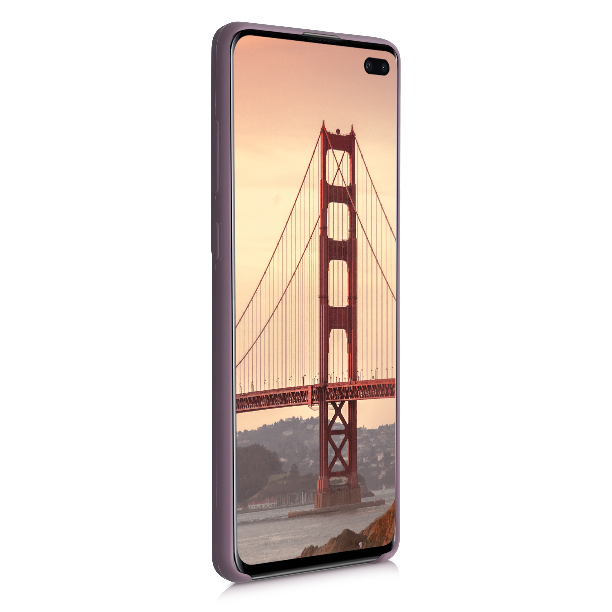 Kryt na mobil Samsung Galaxy S10 Plus / S10+ kwmobile TPU hroznově fialový