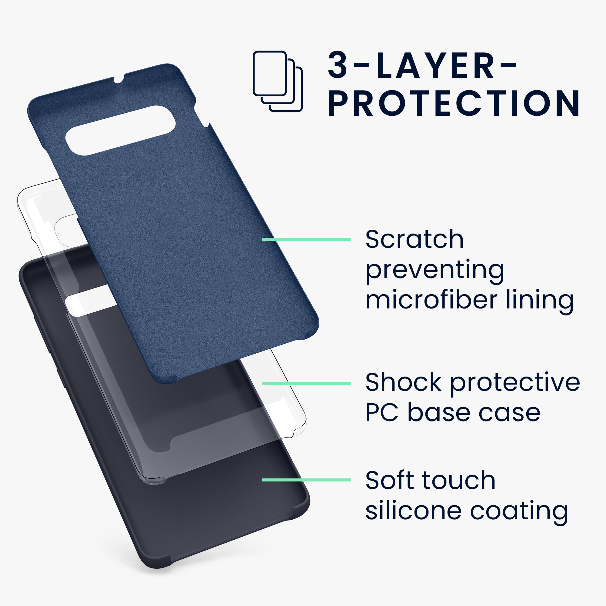 Kryt na mobil Samsung Galaxy S10 Plus / S10+ kwmobile TPU borůvkově modrý