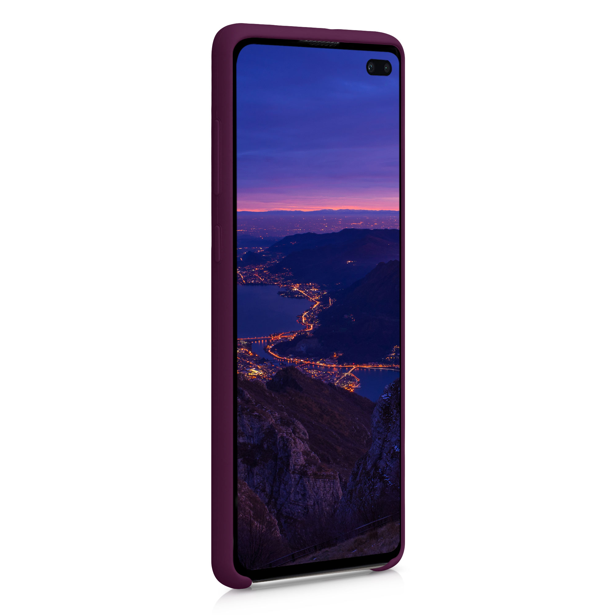Kryt na mobil Samsung Galaxy S10 Plus / S10+ kwmobile TPU vínově fialový