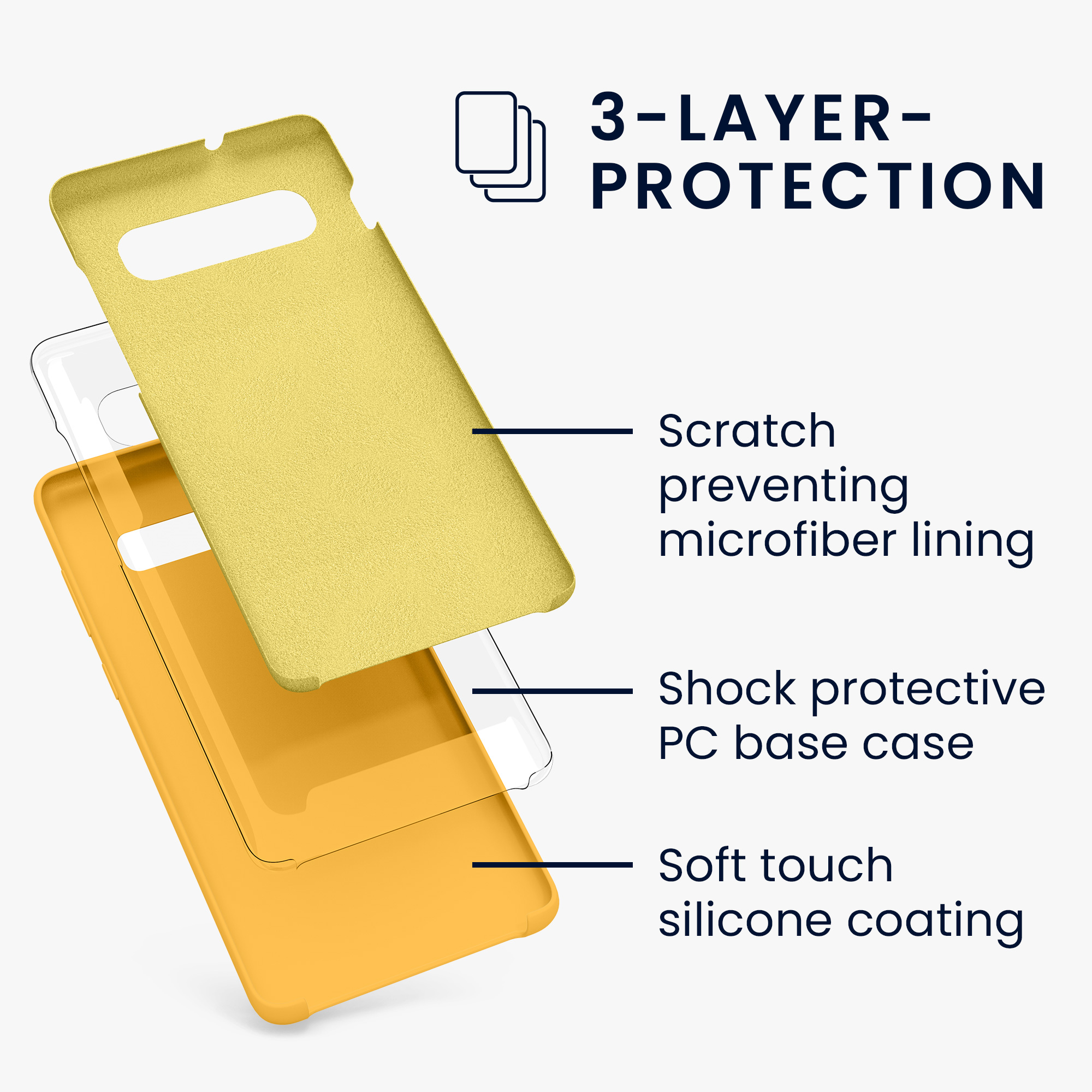 Kryt na mobil Samsung Galaxy S10 Plus / S10+ kwmobile TPU mango