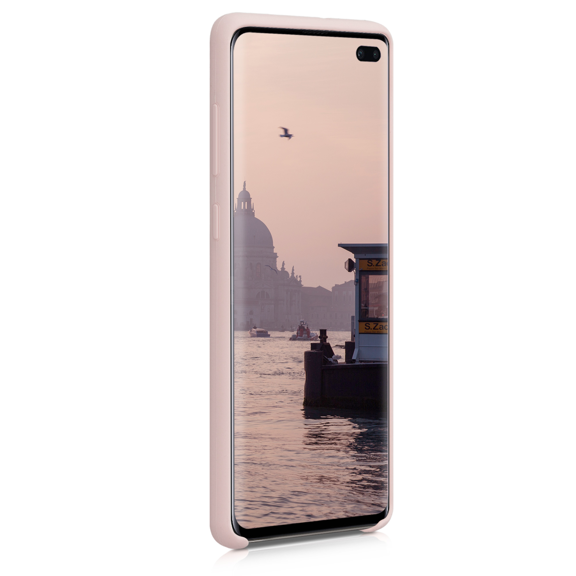 Kryt na mobil Samsung Galaxy S10 Plus / S10+ kwmobile TPU matně starorůžový