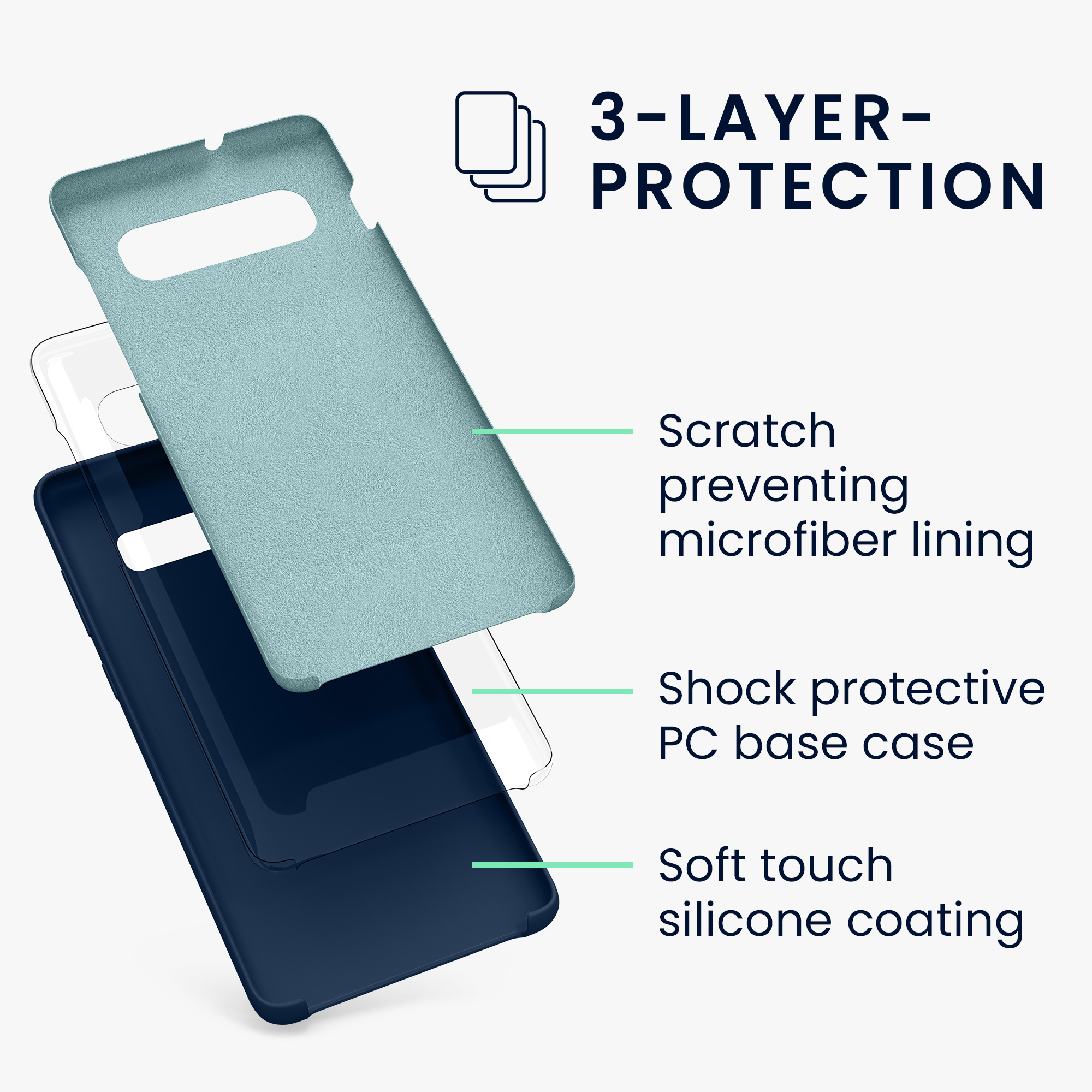 Kryt na mobil Samsung Galaxy S10 Plus / S10+ kwmobile TPU modrý