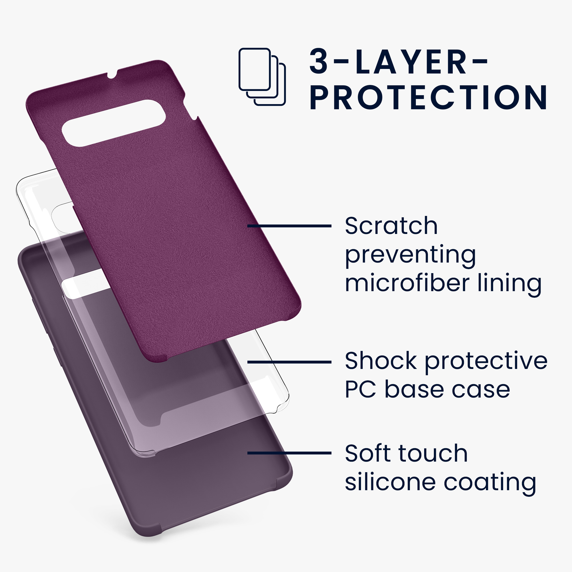 Kryt na mobil Samsung Galaxy S10 Plus / S10+ kwmobile TPU Pale Iris