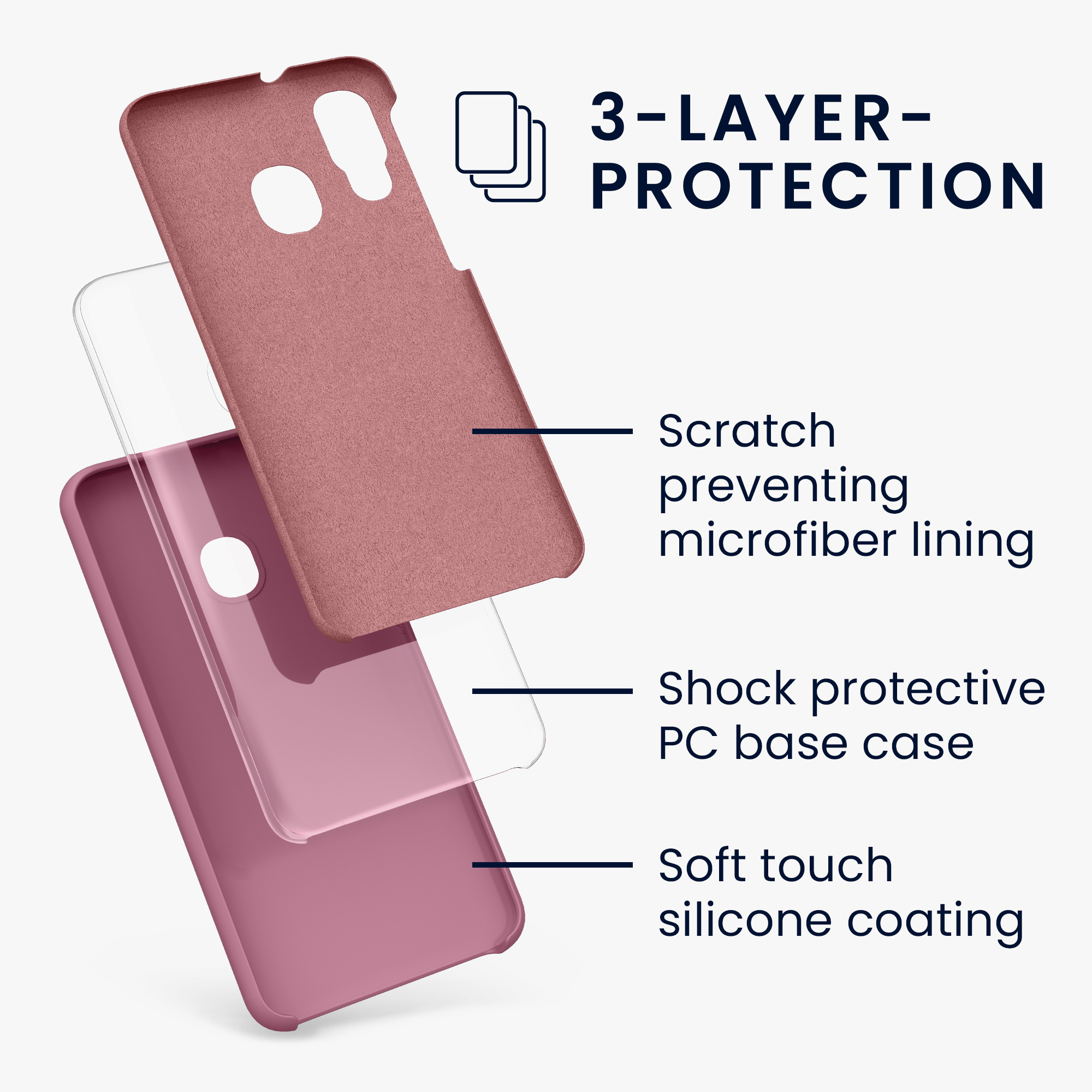 Kryt na mobil Samsung Galaxy A40 kwmobile TPU Tmavě růžová