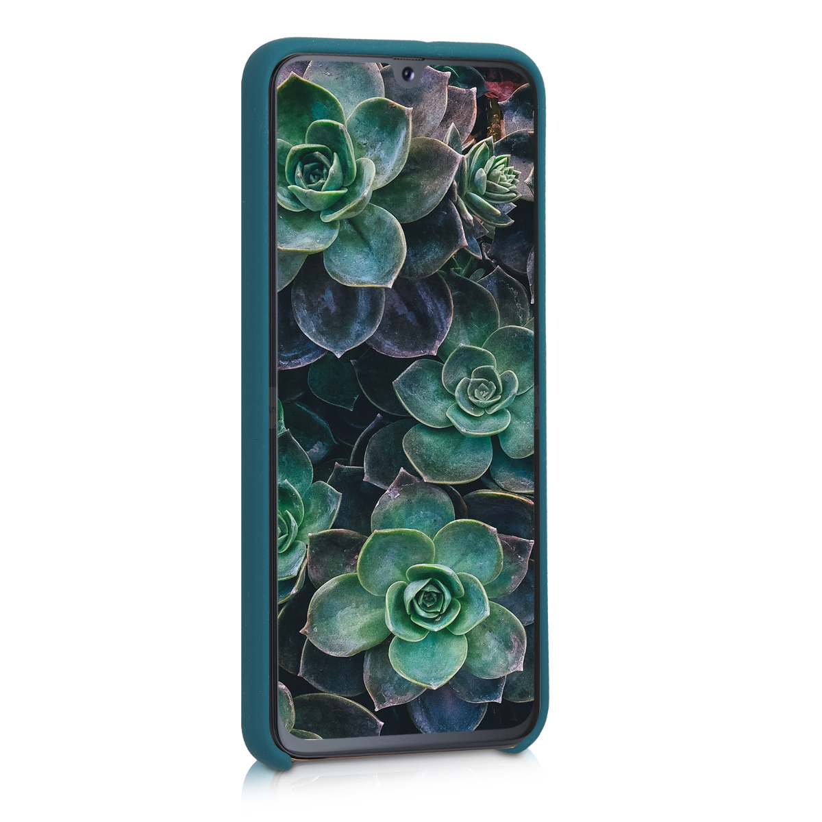 Pouzdro pro Samsung Galaxy A40 kwmobile silikonové - matná petrolejová