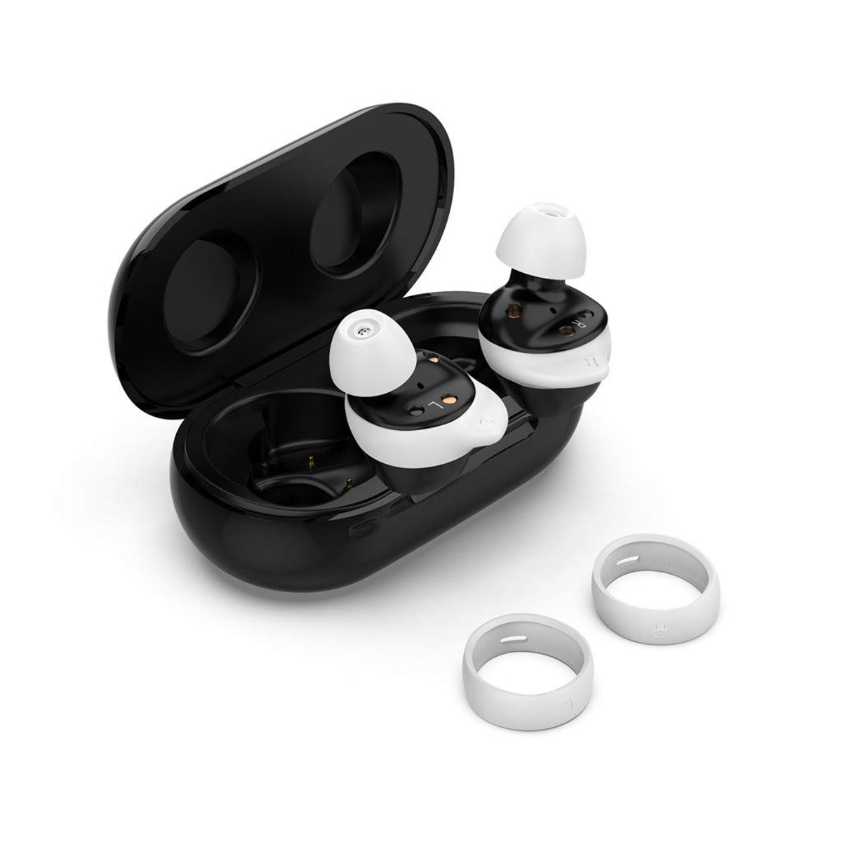 Silikonové špuntíky Samsung Galaxy Buds / Buds Plus kwmobile 4 ks bílý