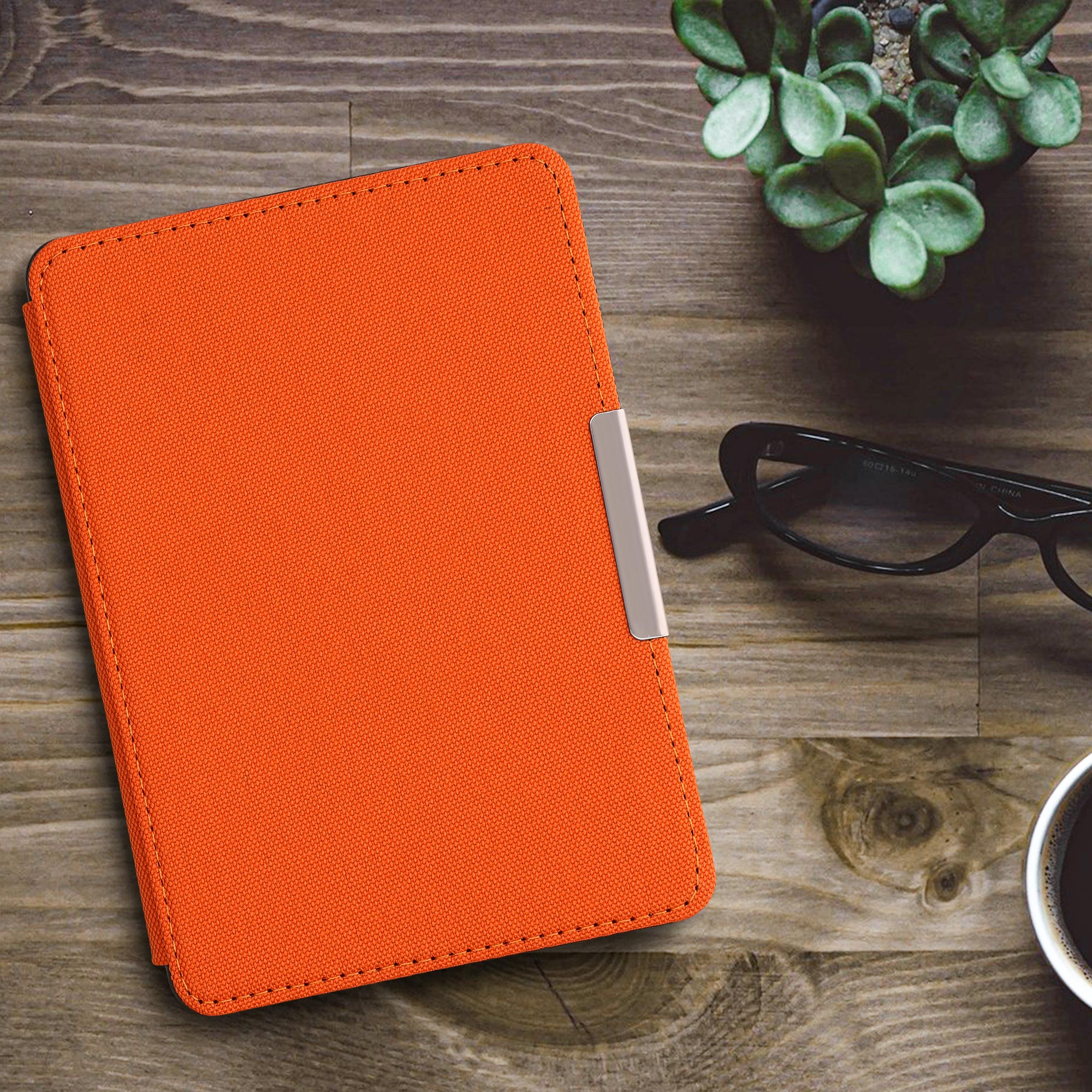Pouzdro na čtečku kwmobile Kindle Paperwhite - oranžová