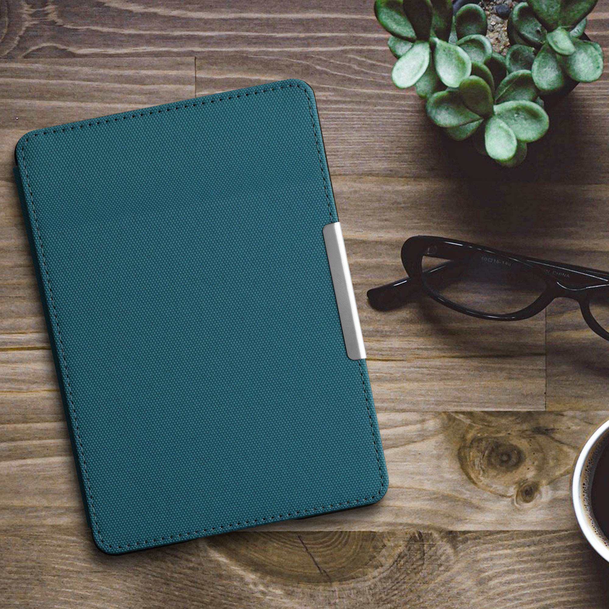 Pouzdro na čtečku kwmobile Kindle Paperwhite - petrolejová