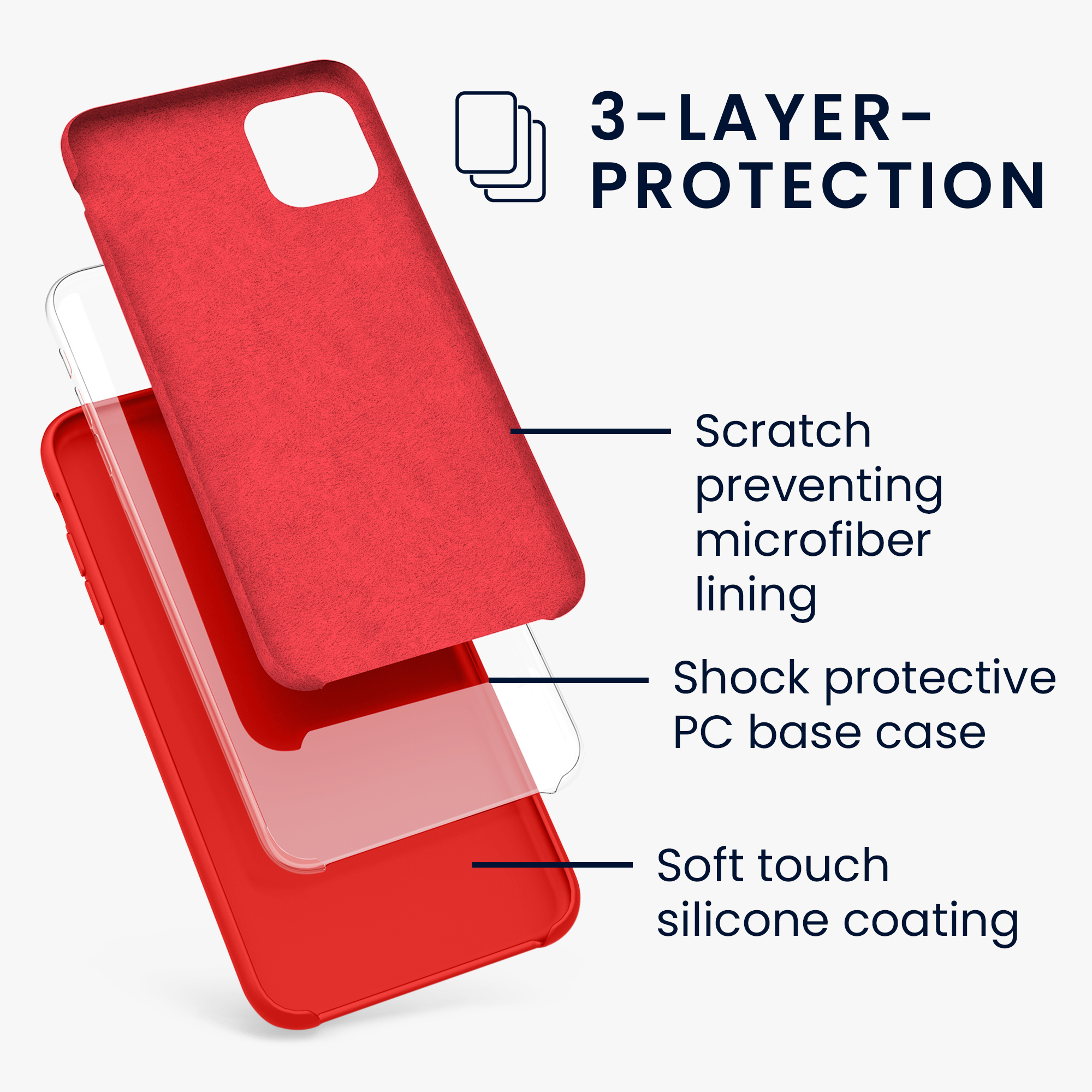 Kryt na mobil kwmobile iPhone 11 - Wireless Charging Red