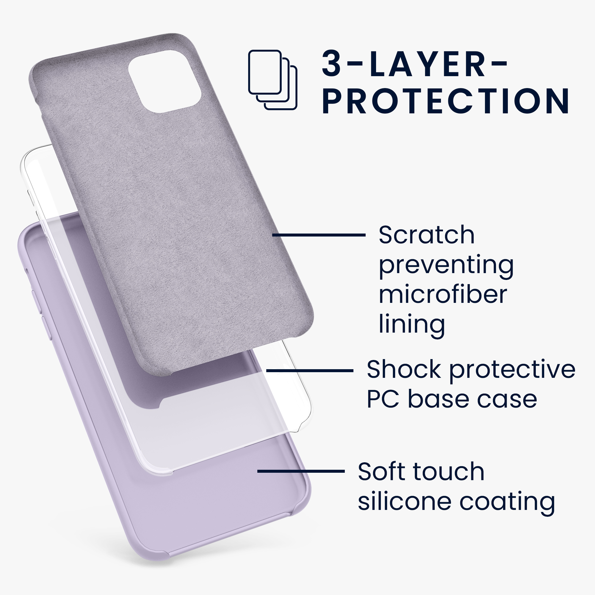 Kryt na mobil kwmobile iPhone 11 - Wireless Charging Purple Cloud