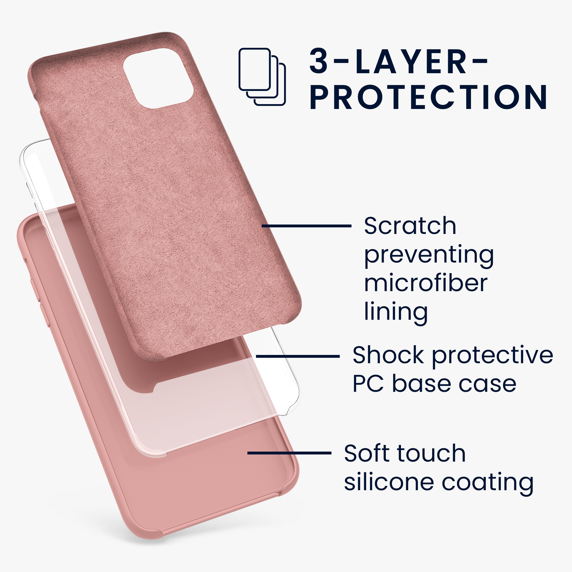 Kryt na mobil kwmobile iPhone 11 - Wireless Charging Winter Rose