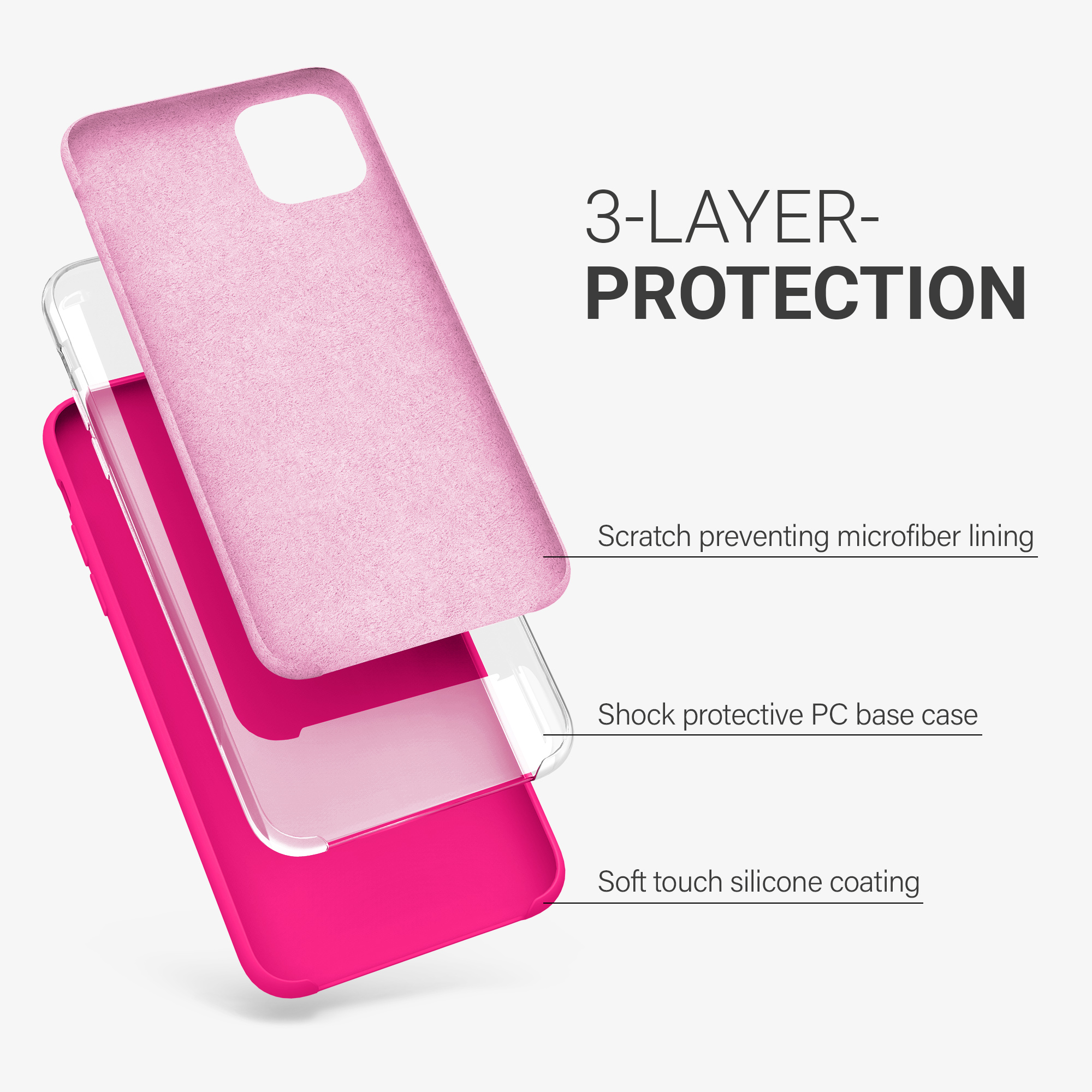 Kryt na mobil kwmobile iPhone 11 Pro Max - Wireless Charging Neon Pink