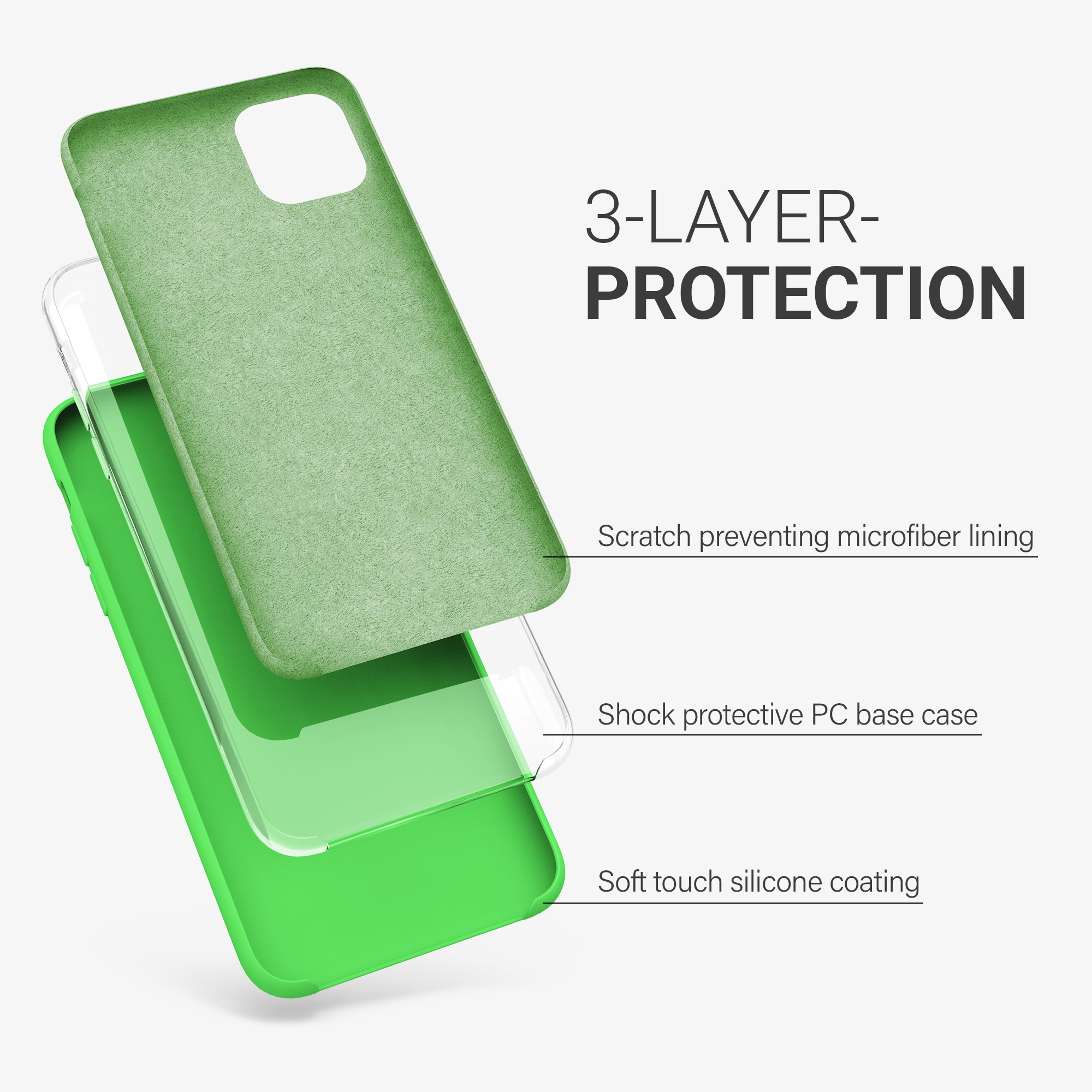 Kryt na mobil kwmobile iPhone 11 Pro Max - Wireless Charging Lime Green