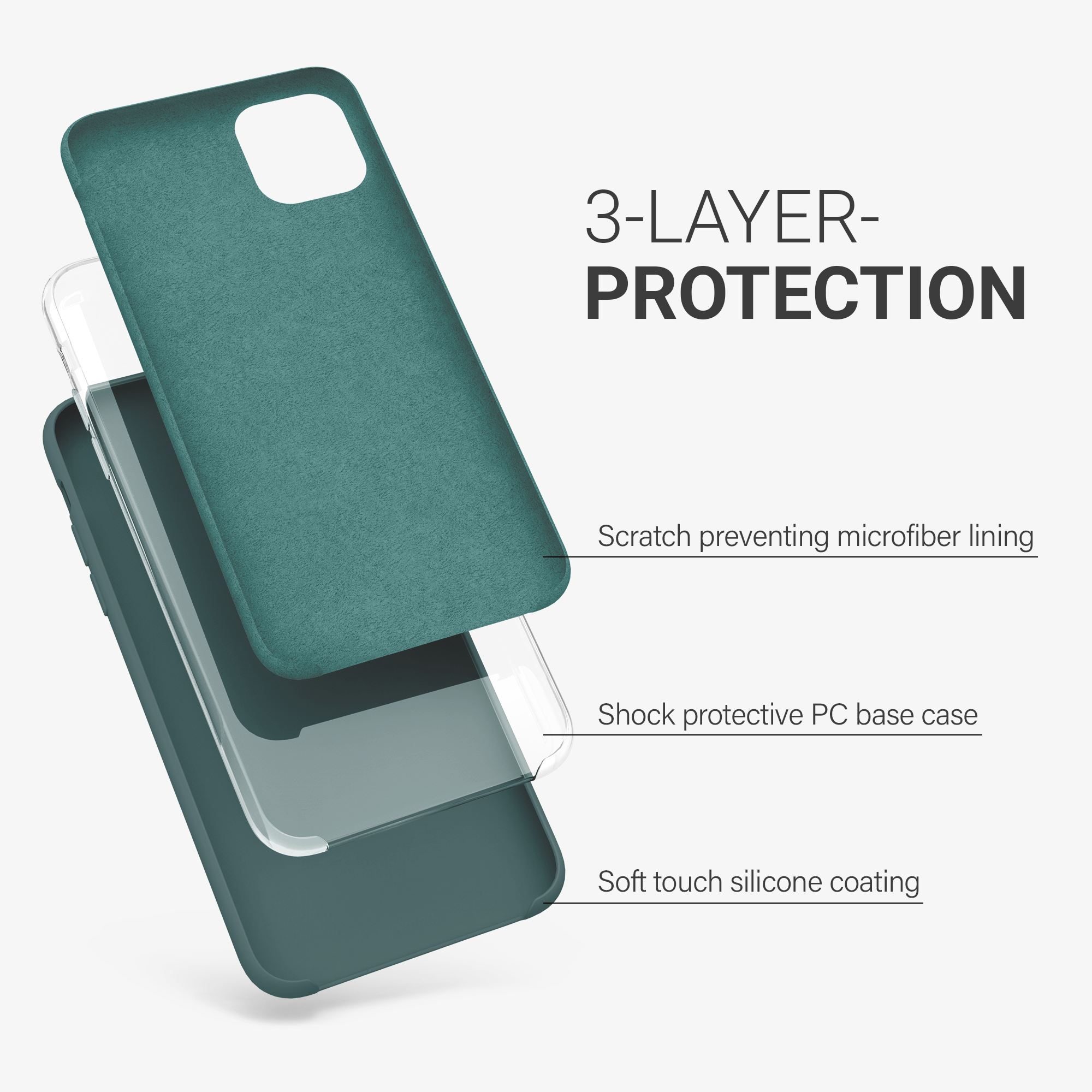 Kryt na mobil kwmobile iPhone 11 Pro Max - Wireless Charging Blue Green