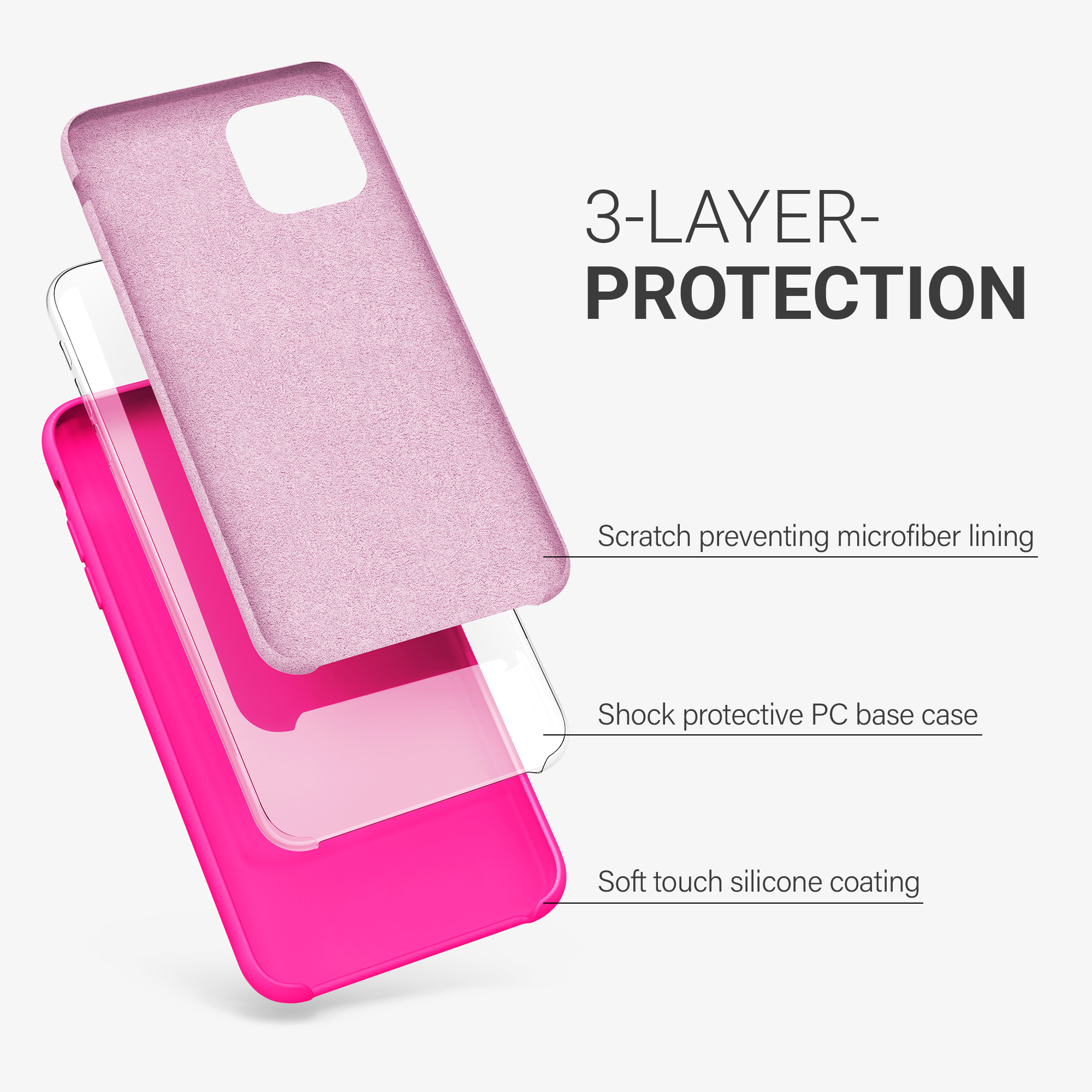 Kryt na mobil kwmobile iPhone 11 Pro - Wireless Charging Neon Pink