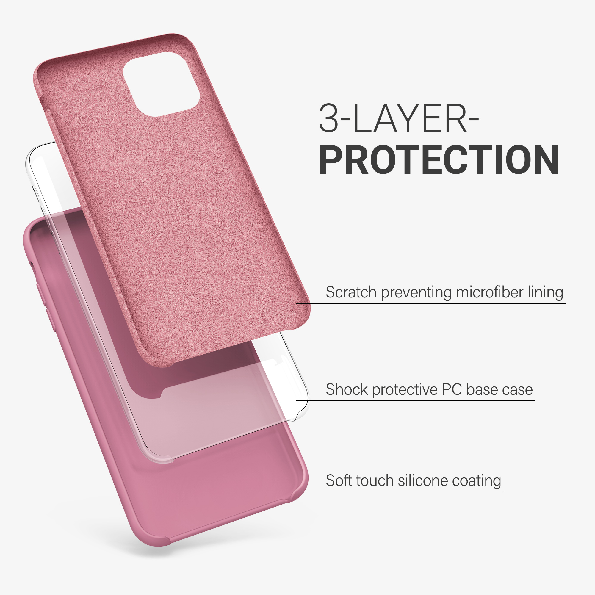 Kryt na mobil kwmobile iPhone 11 Pro - Wireless Charging Dark Rose