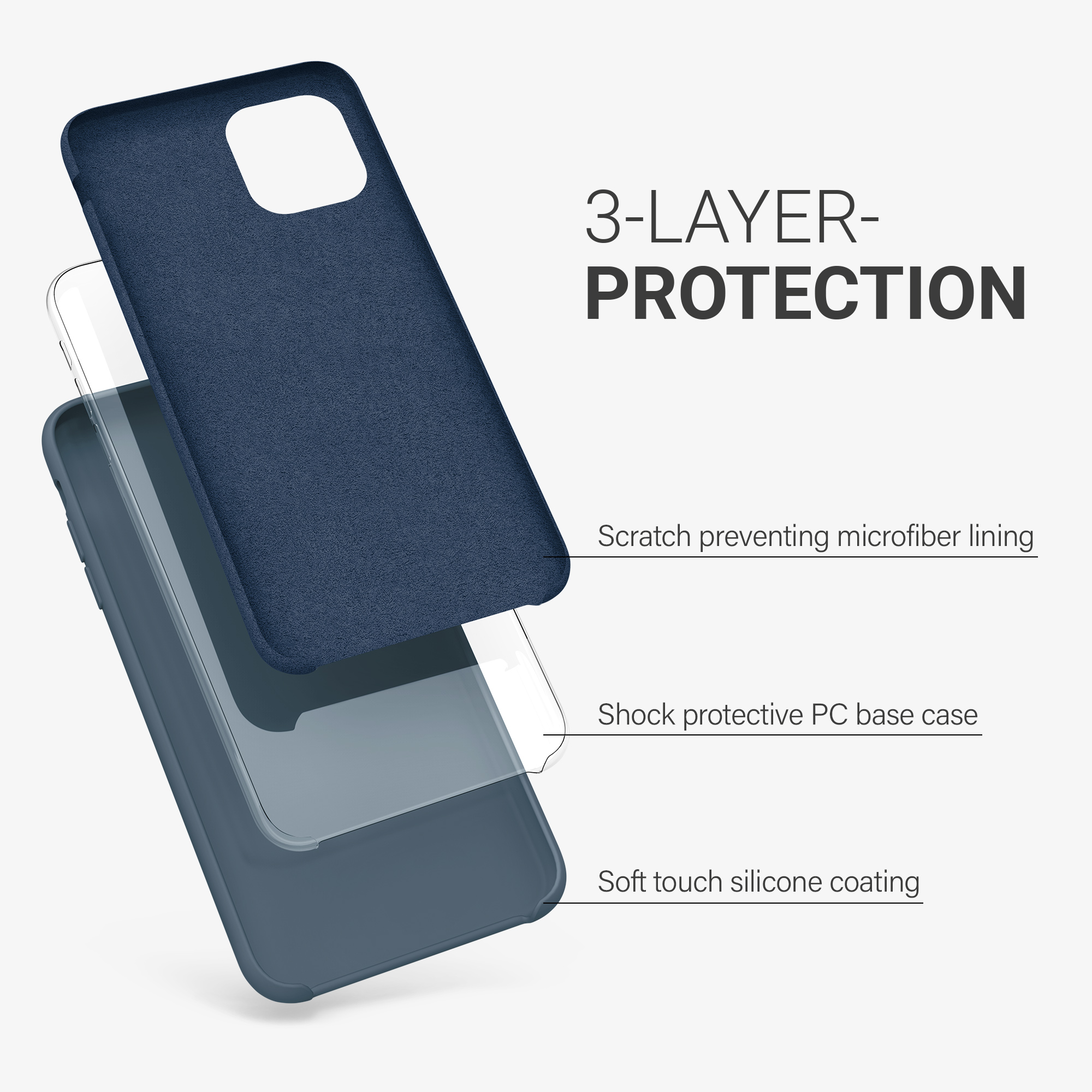 Kryt na mobil kwmobile iPhone 11 Pro - Wireless Charging Dark Slate